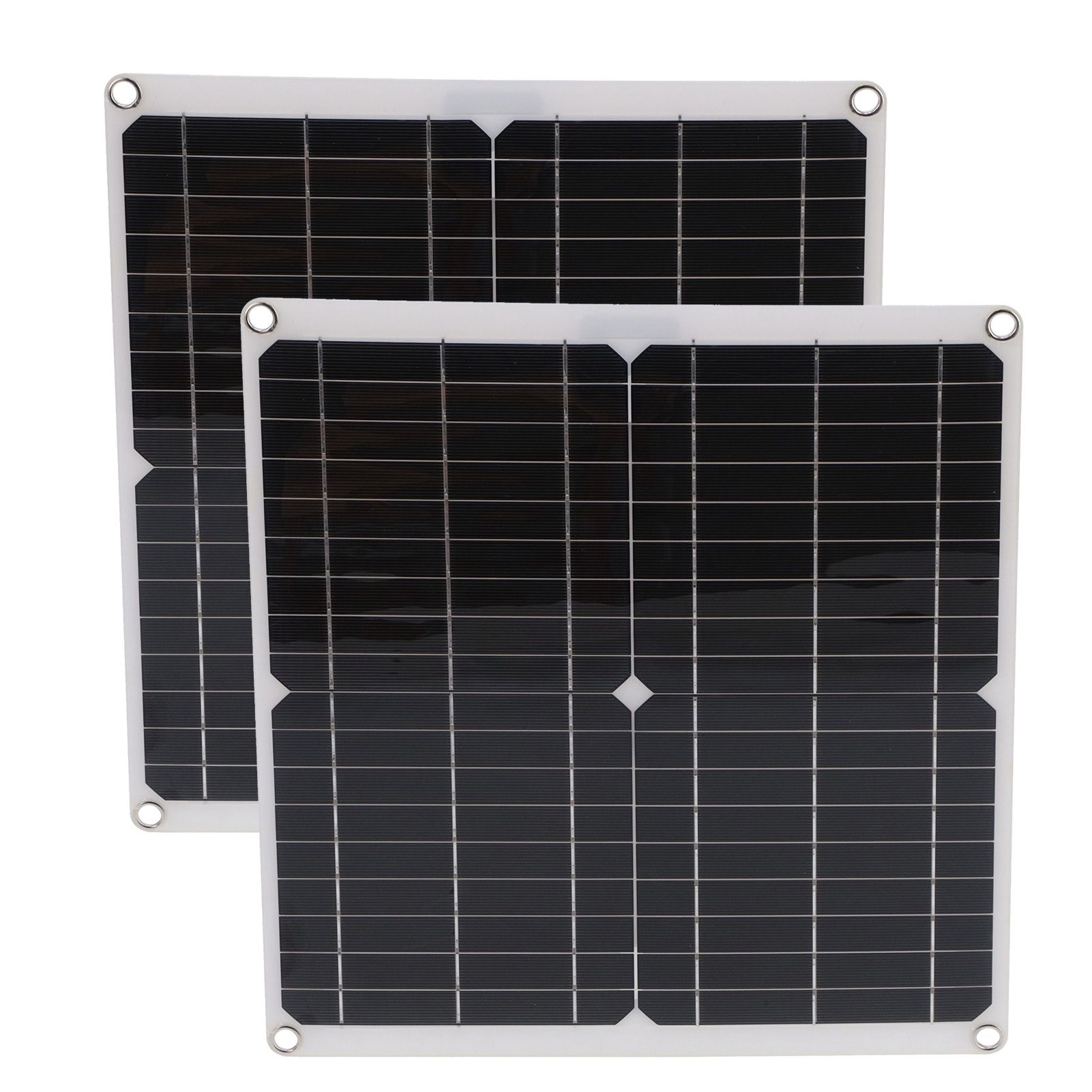 2Pcs Portable 25W Solar Panel Board 20V 60A Solar Charge Controller for view 3
