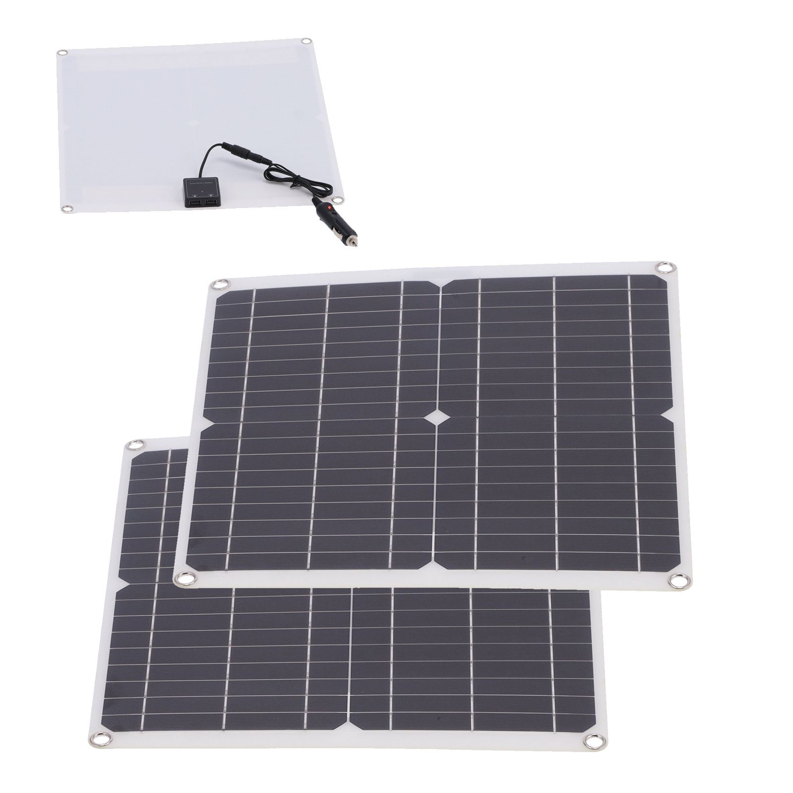 2Pcs Portable 25W Solar Panel Board 20V 60A Solar Charge Controller for view 10