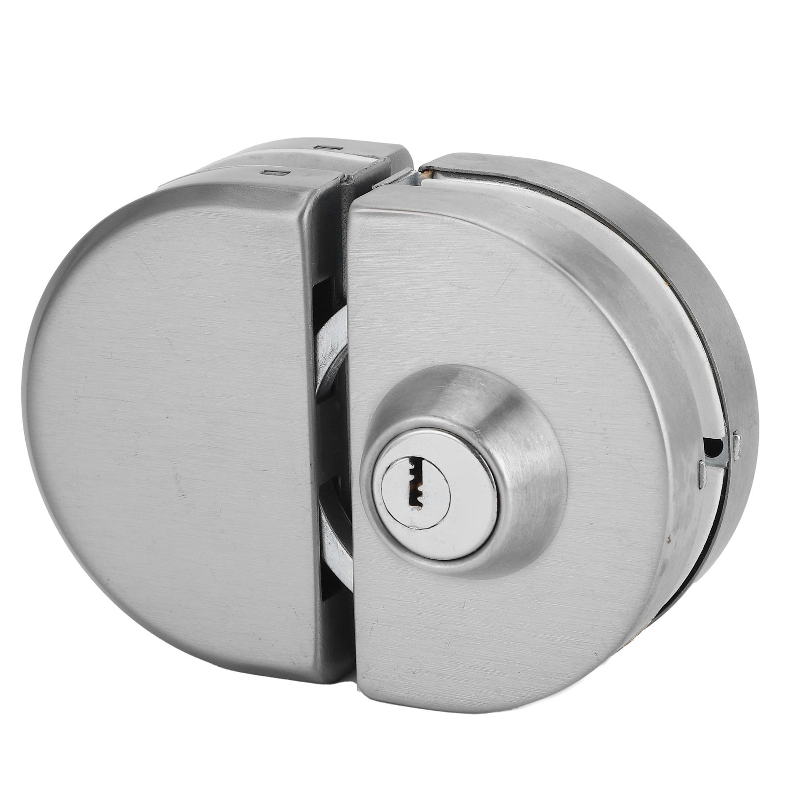 10‑12mm Thickness Glass Door Lock Stainless Steel Push Sliding Gate Lock with view 8