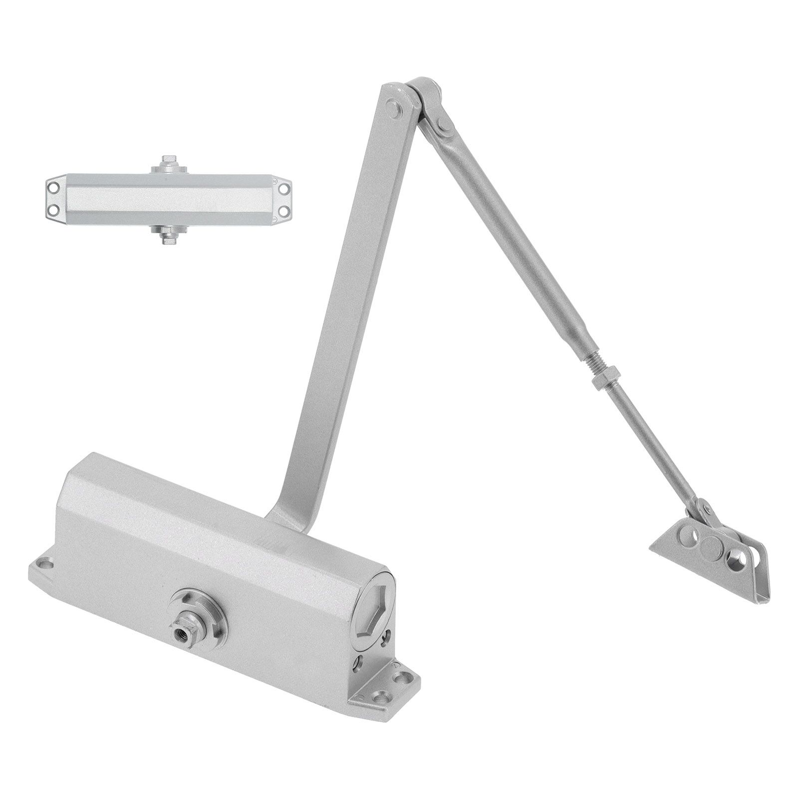 Door Closer Hydraulic Buffer Damper Automatic Adjustable Spring Closer for view 8