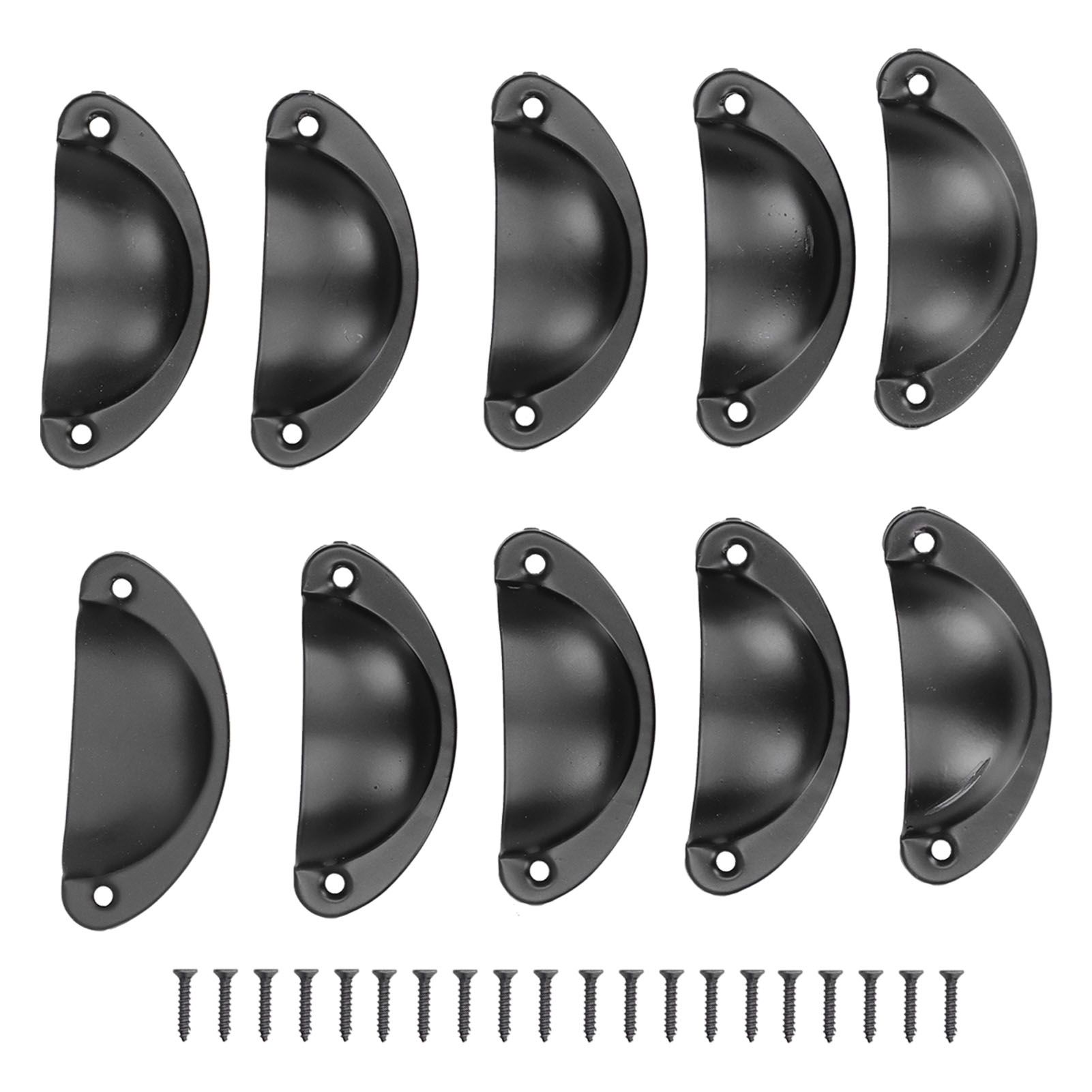 10Set Medicine Cabinet Handles Vintage Shell Shaped Door Handle for Cabinet view 3