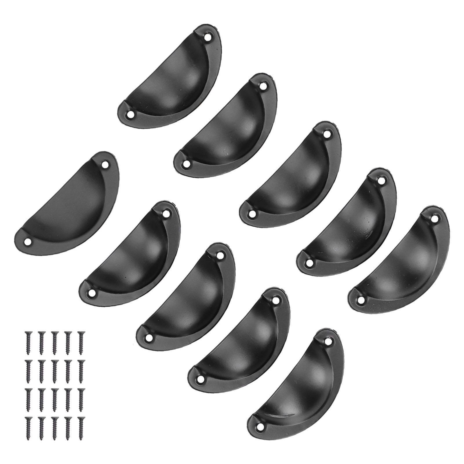 10Set Medicine Cabinet Handles Vintage Shell Shaped Door Handle for Cabinet view 5