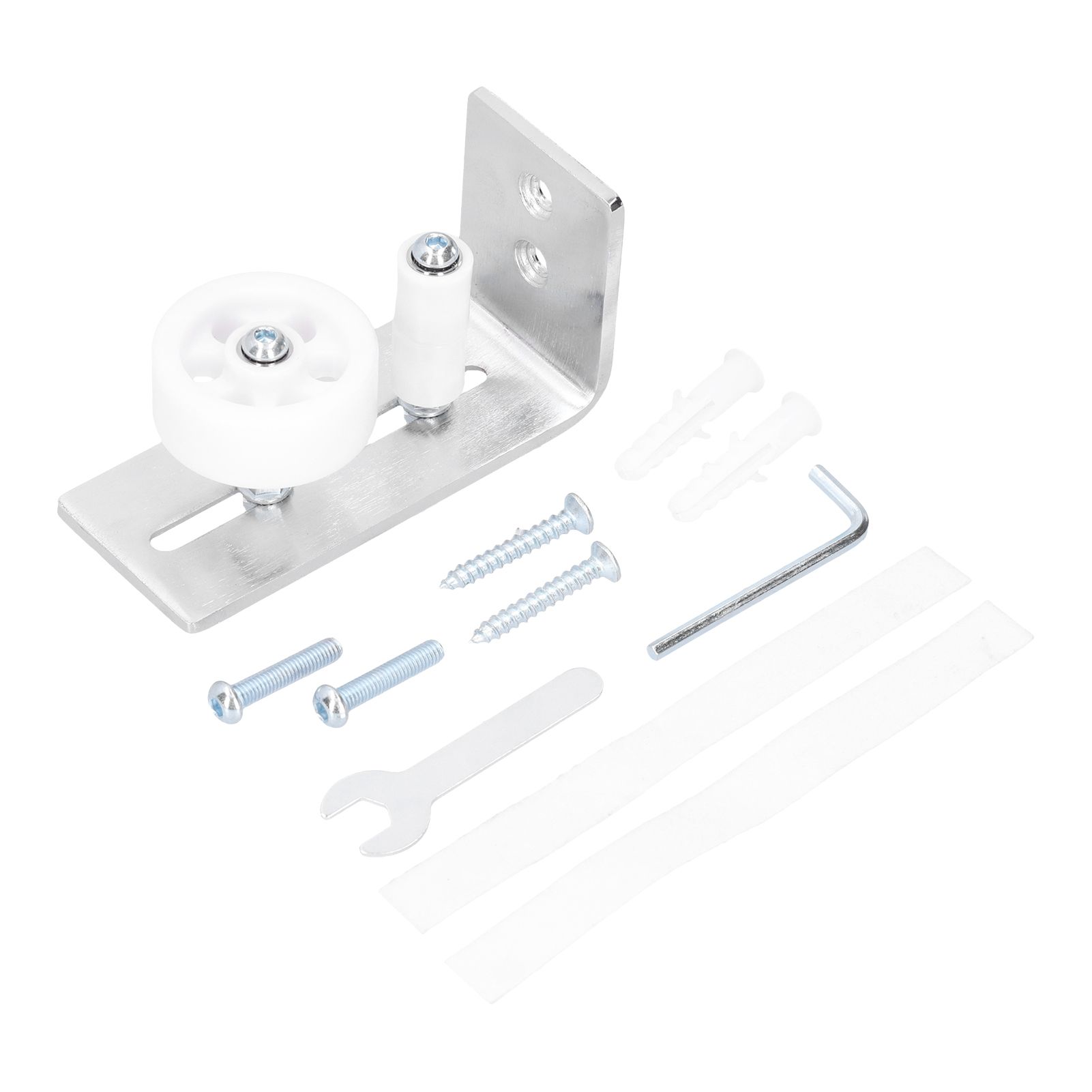 Barn Door Floor Guide Carbon Steel Chromeplating Floor Roller Guide Kit view 2