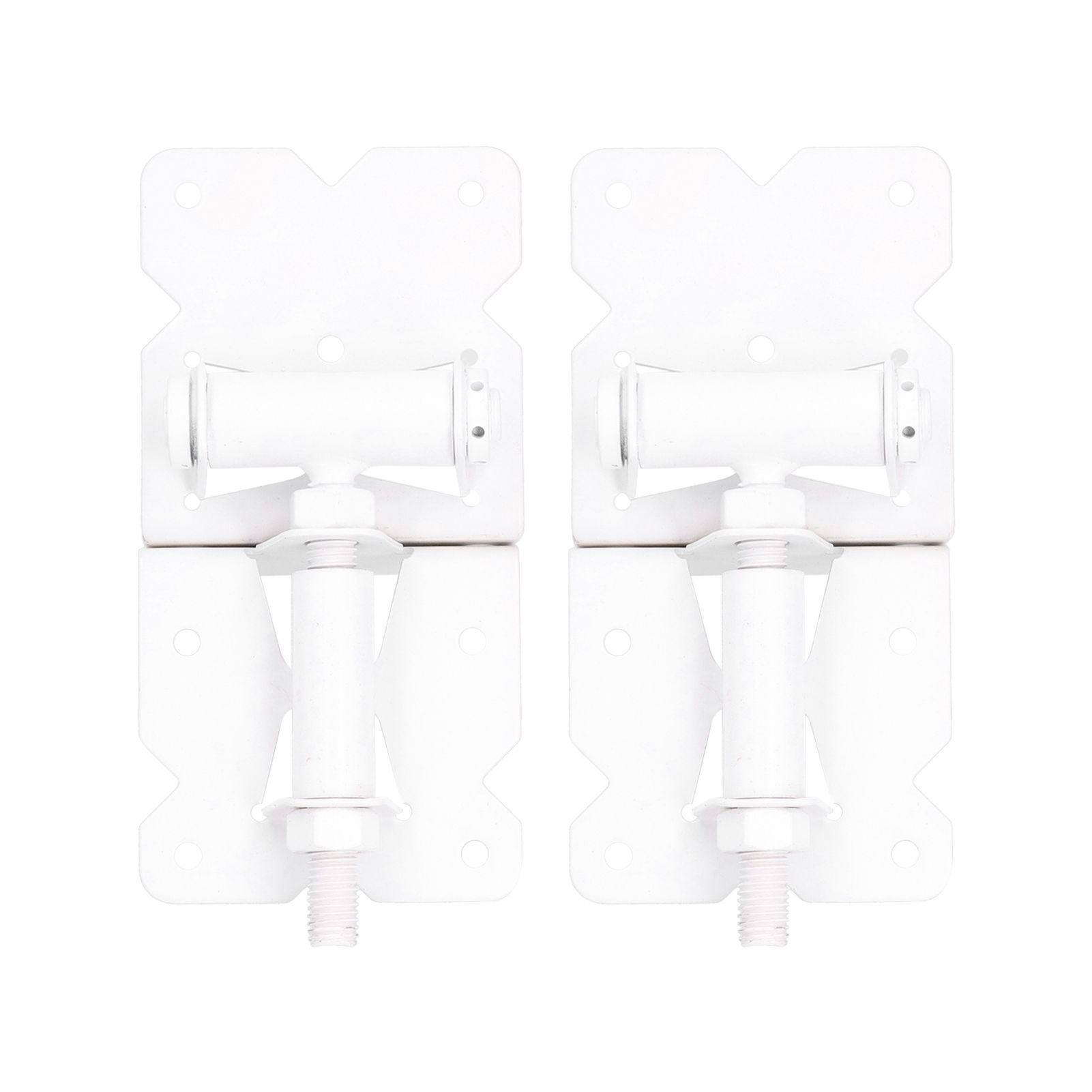 White Garden Fence Door Hinge Carbon Steel Fence Gate Hinge Hardware Accessory view 5