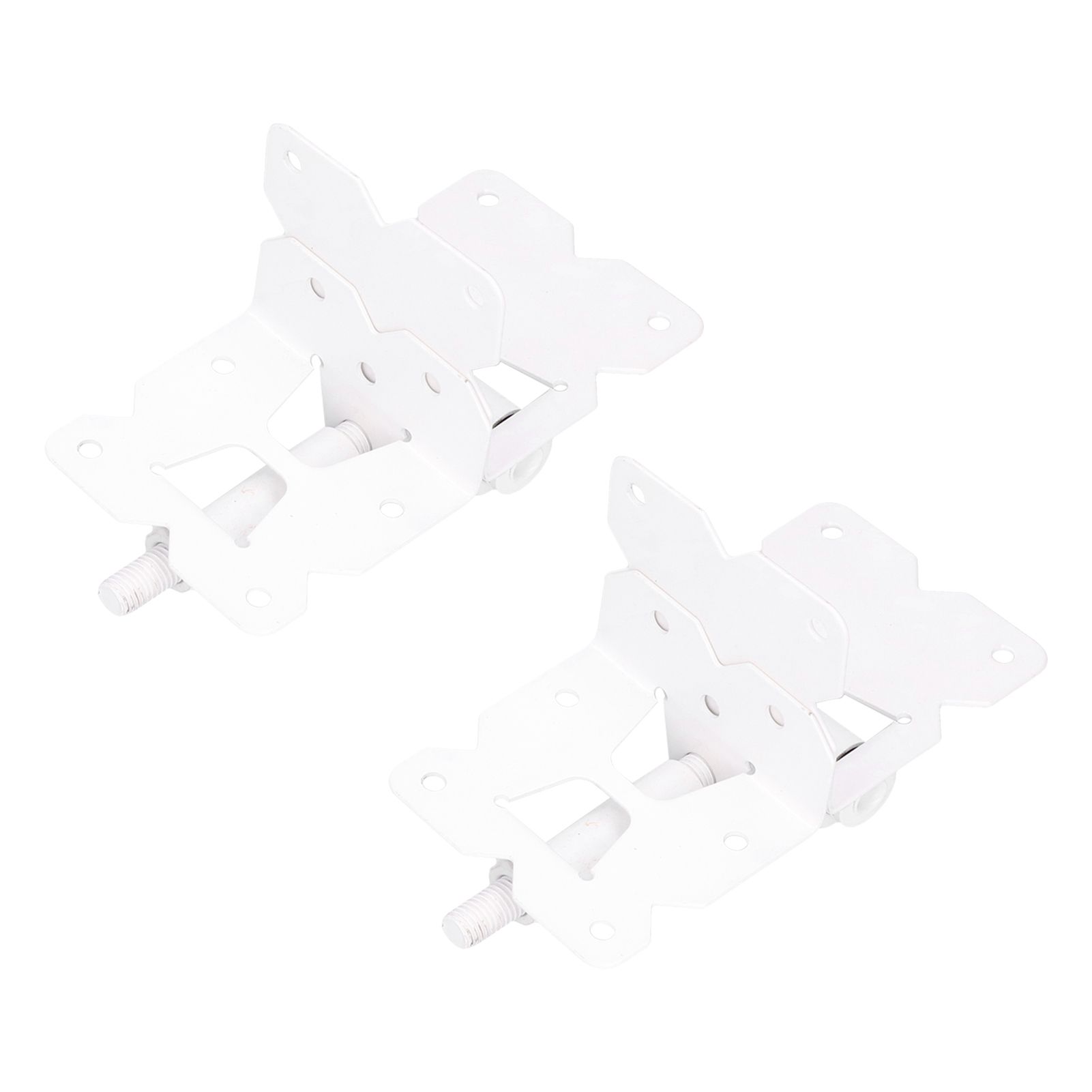 White Garden Fence Door Hinge Carbon Steel Fence Gate Hinge Hardware Accessory view 7