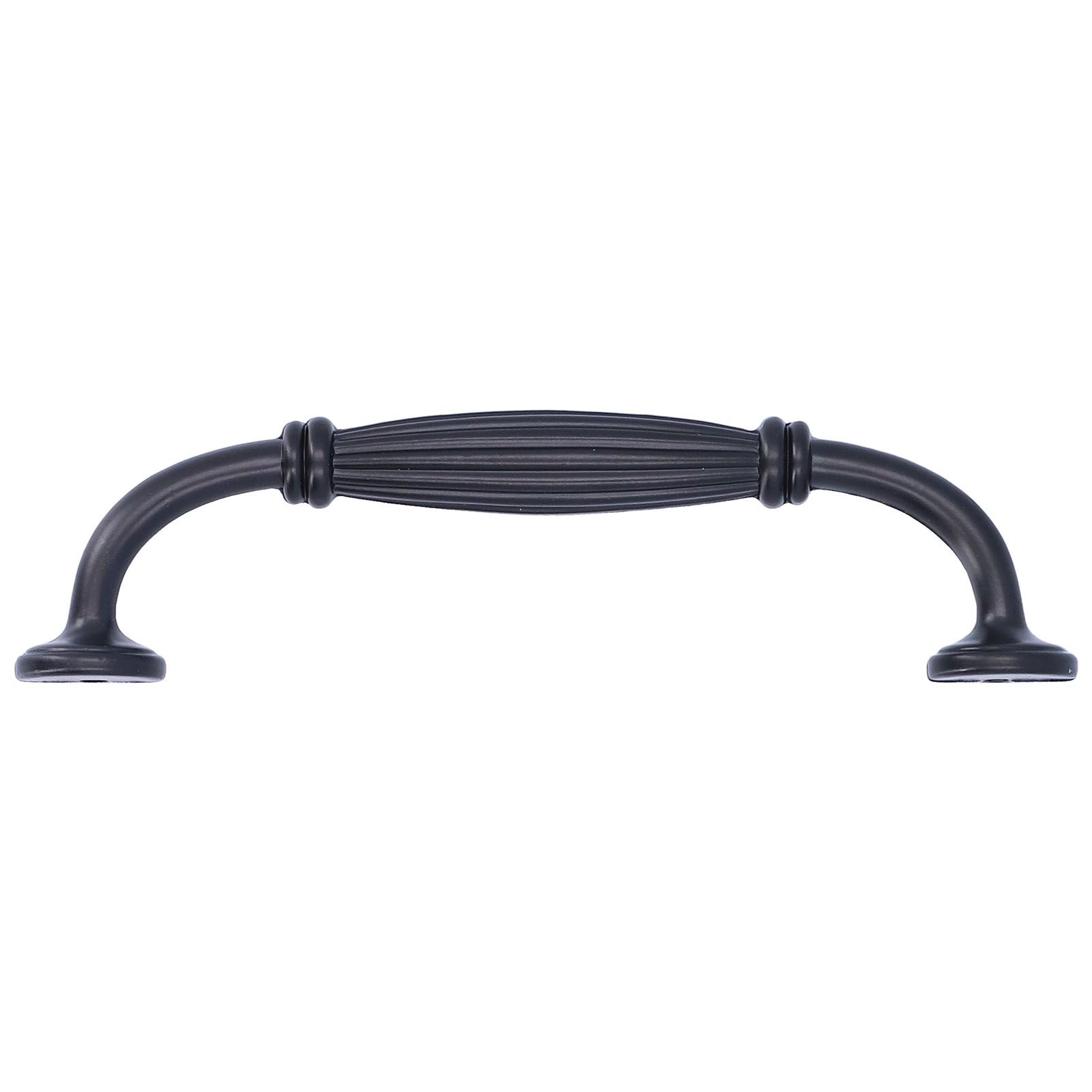 Zinc Alloy Cabinet Handle Black Wardrobes Pull Knob Hardware Accessory for view 3