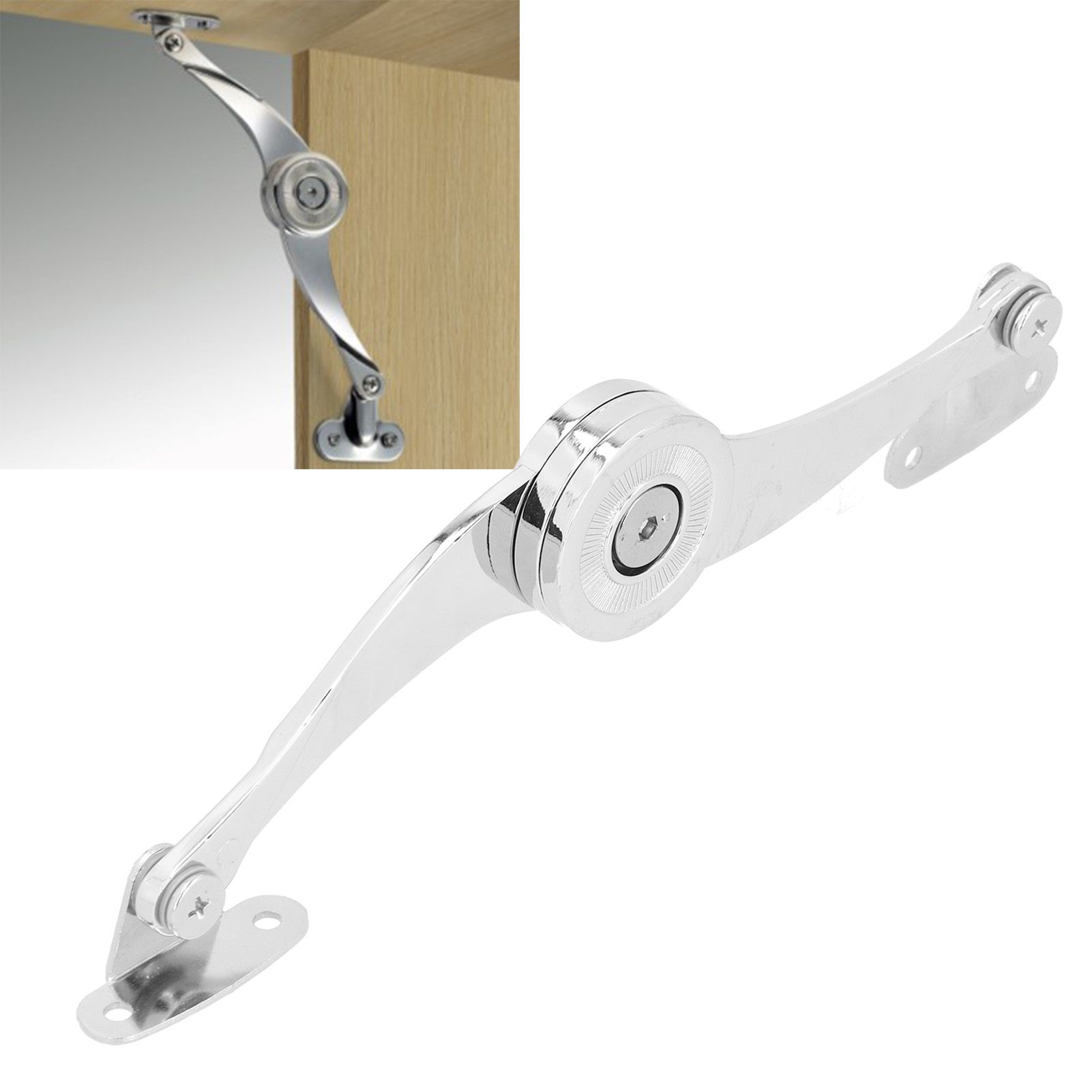 Lid Support Hinge Folding Lid Lift Up Stay Buffer Damper for Furniture view 12