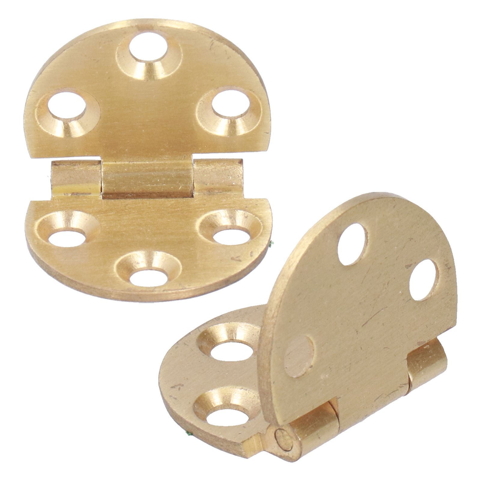 2Set 180 Degree Copper Hinge with Screw Mini Flap Hinge for Foldable Table 47x30mm view 4