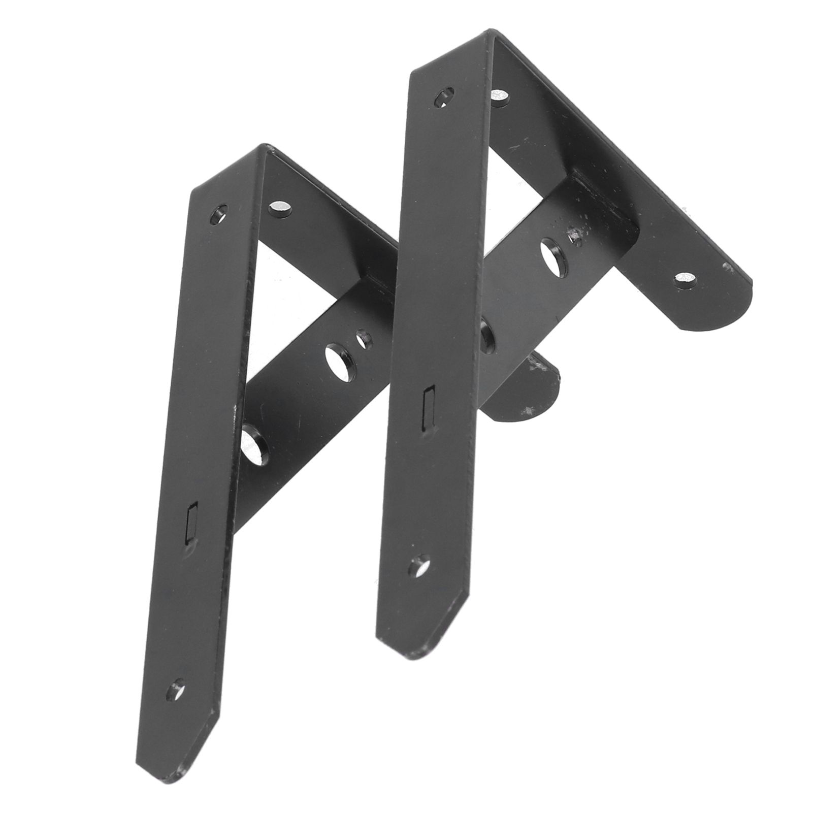 2Pcs Shelf Brackets Cold Rolled Steel Rustproof Corrosion Resistant Stable view 7