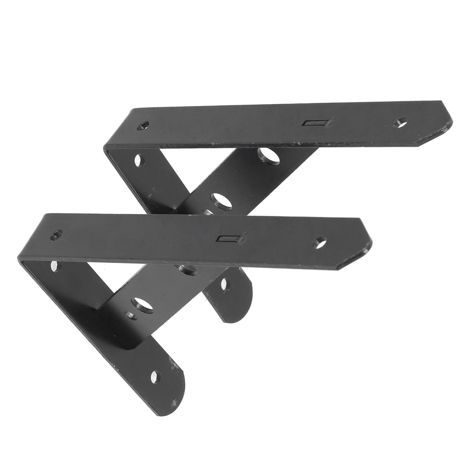 2Pcs Shelf Brackets Cold Rolled Steel Rustproof Corrosion Resistant Stable view 9