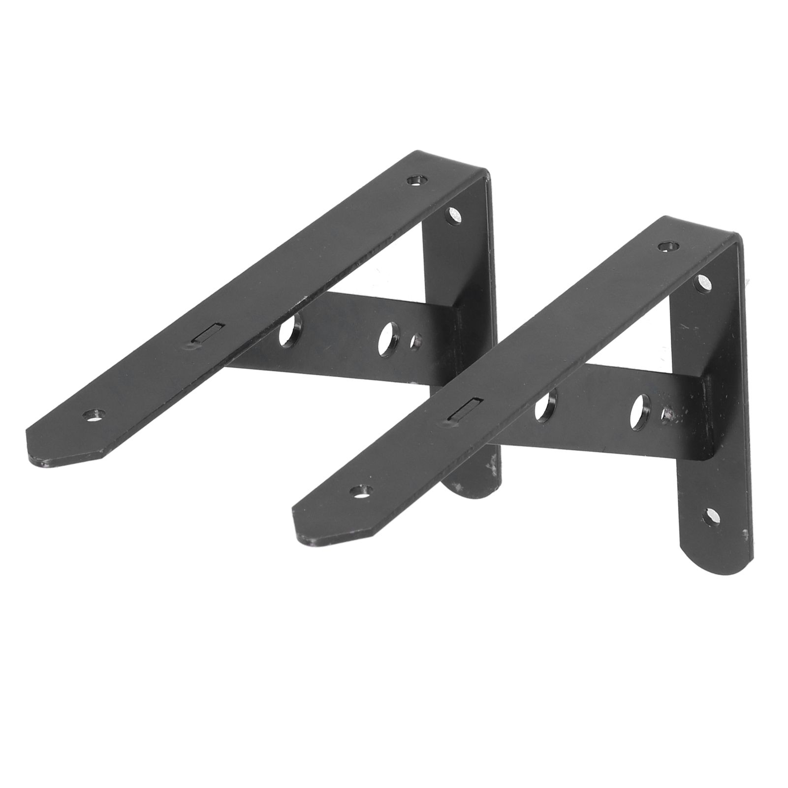 2Pcs Shelf Brackets Cold Rolled Steel Rustproof Corrosion Resistant Stable view 10