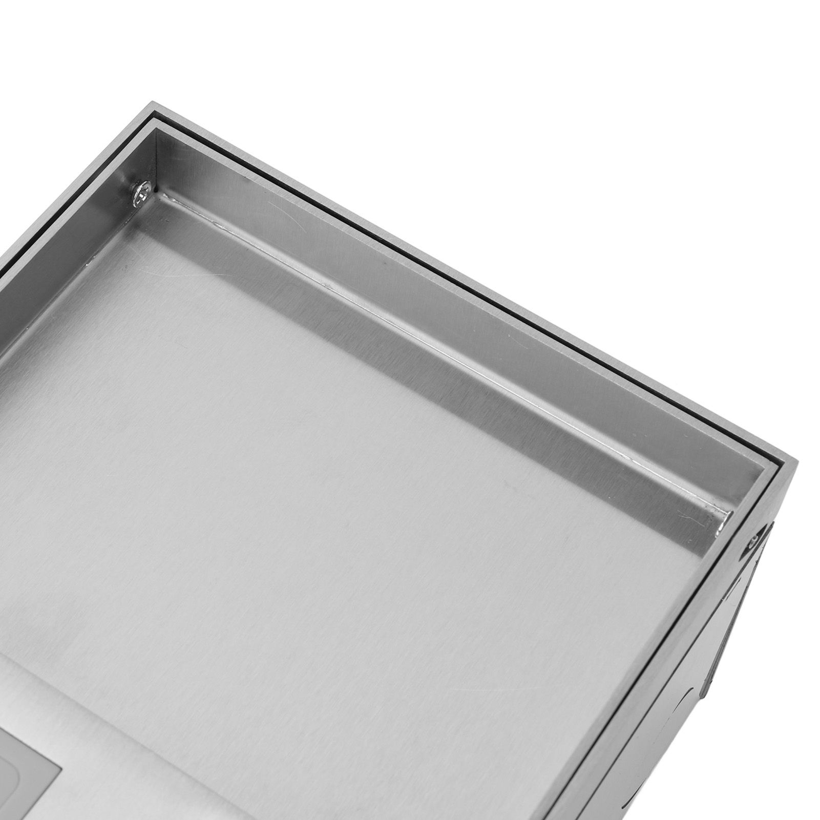 Recessed Floor Outlet Stainless Steel IP44 Waterproof Floor Receptacle Kit for view 2