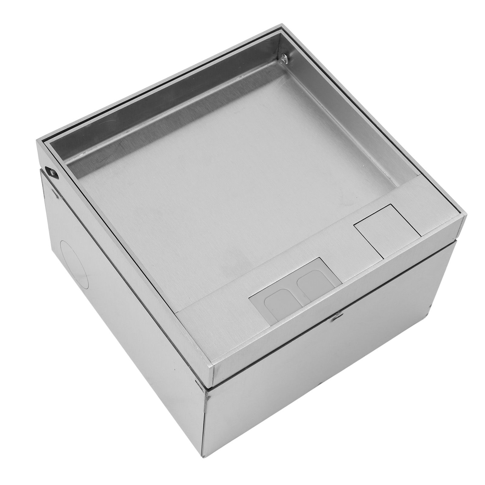 Recessed Floor Outlet Stainless Steel IP44 Waterproof Floor Receptacle Kit for view 10