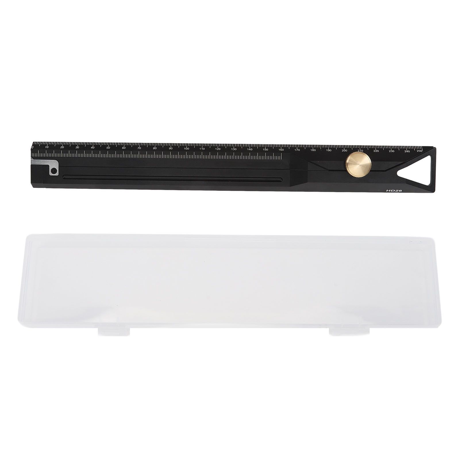 Aluminum Alloy Straight Ruler 25cm Precise Scale Professional for Woodworking view 3
