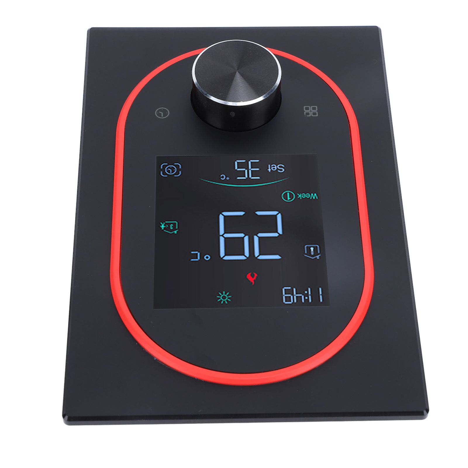 Smart Color Thermostat LCD Programmable Knob Control Touchscreen Electric view 11