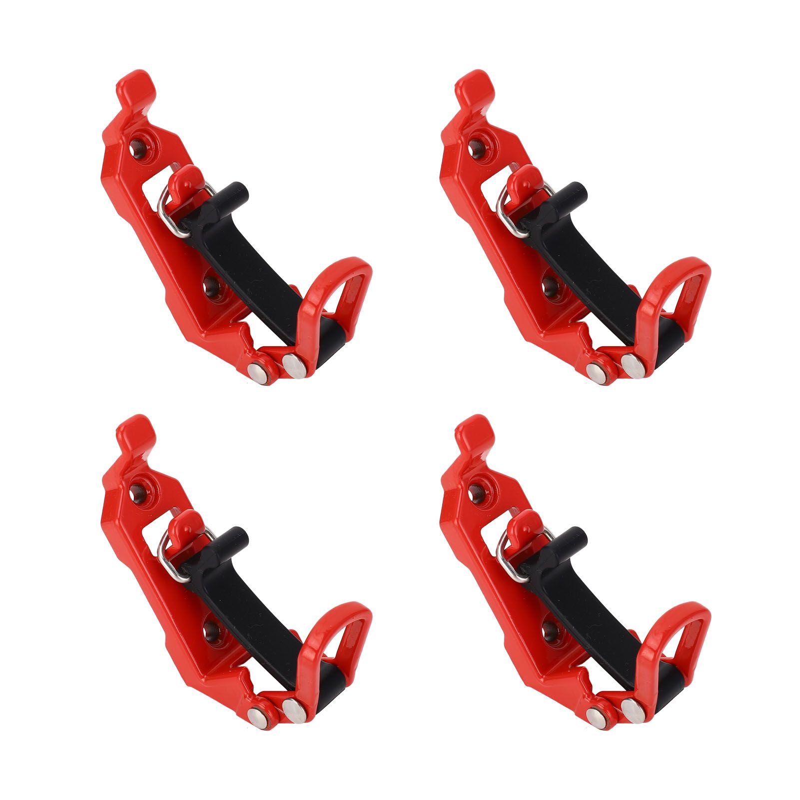 4 Sets Roof Rack Shovel Mount Heavy Duty Multipurpose Metal Rubber Clamp view 8