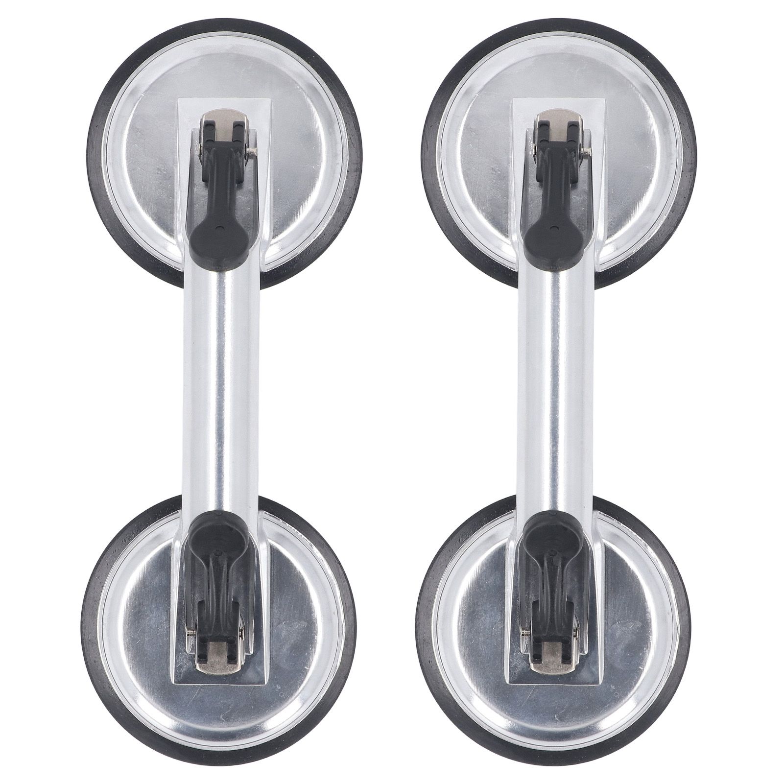 2Pcs Double Handle Suction Cups Plate 100KG Load Capacity Heavy Duty Aluminum