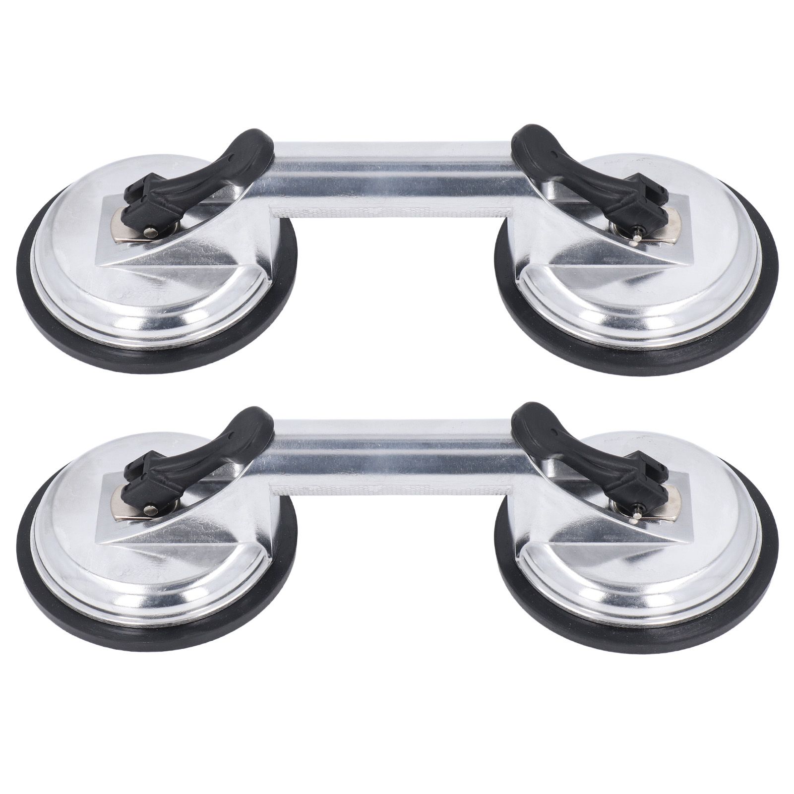 2Pcs Double Handle Suction Cups Plate 100KG Load Capacity Heavy Duty Aluminum view 3