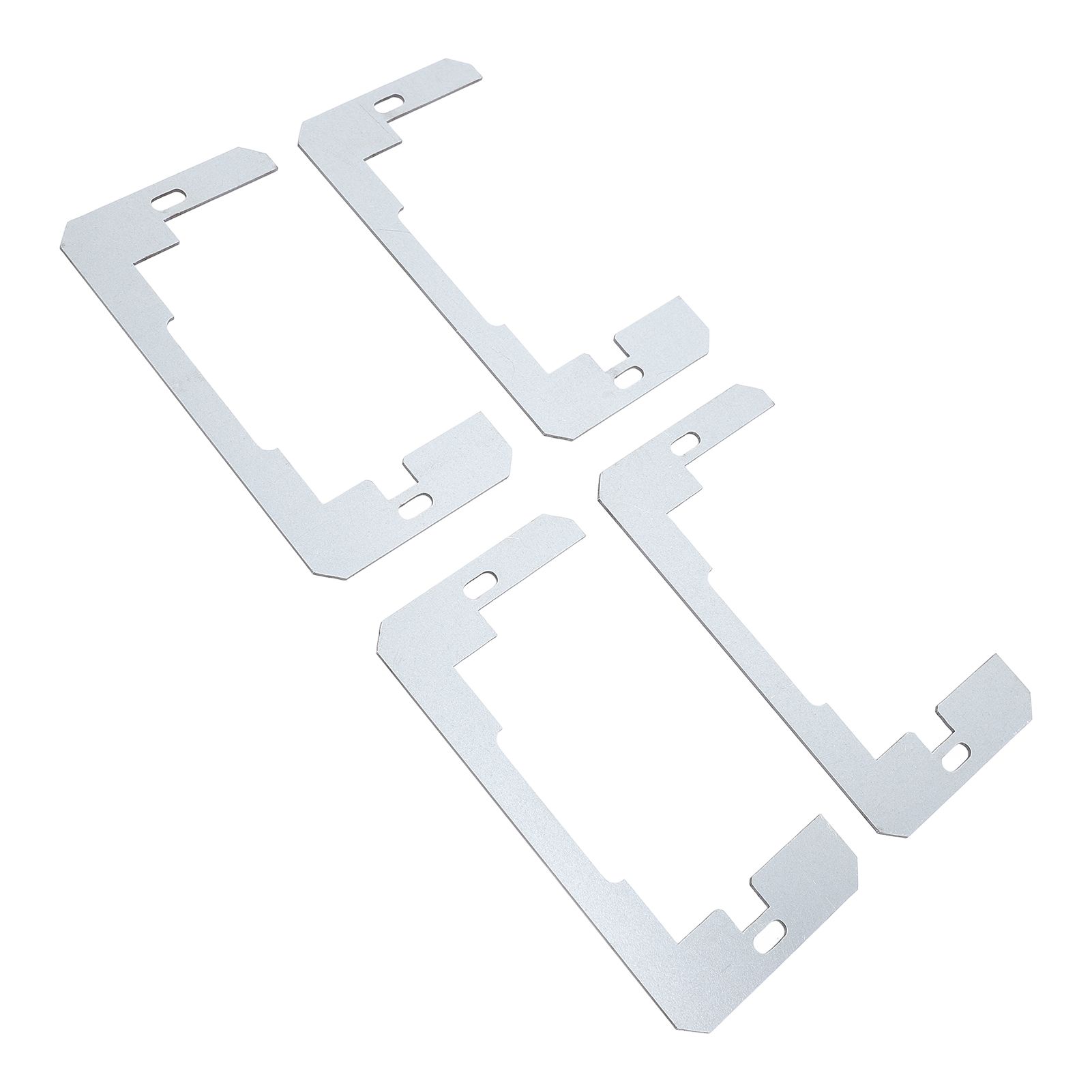 20PCS Wall Plate Spacer Zinc Plated Steel Flush Fit Device Leveling Plate for view 9