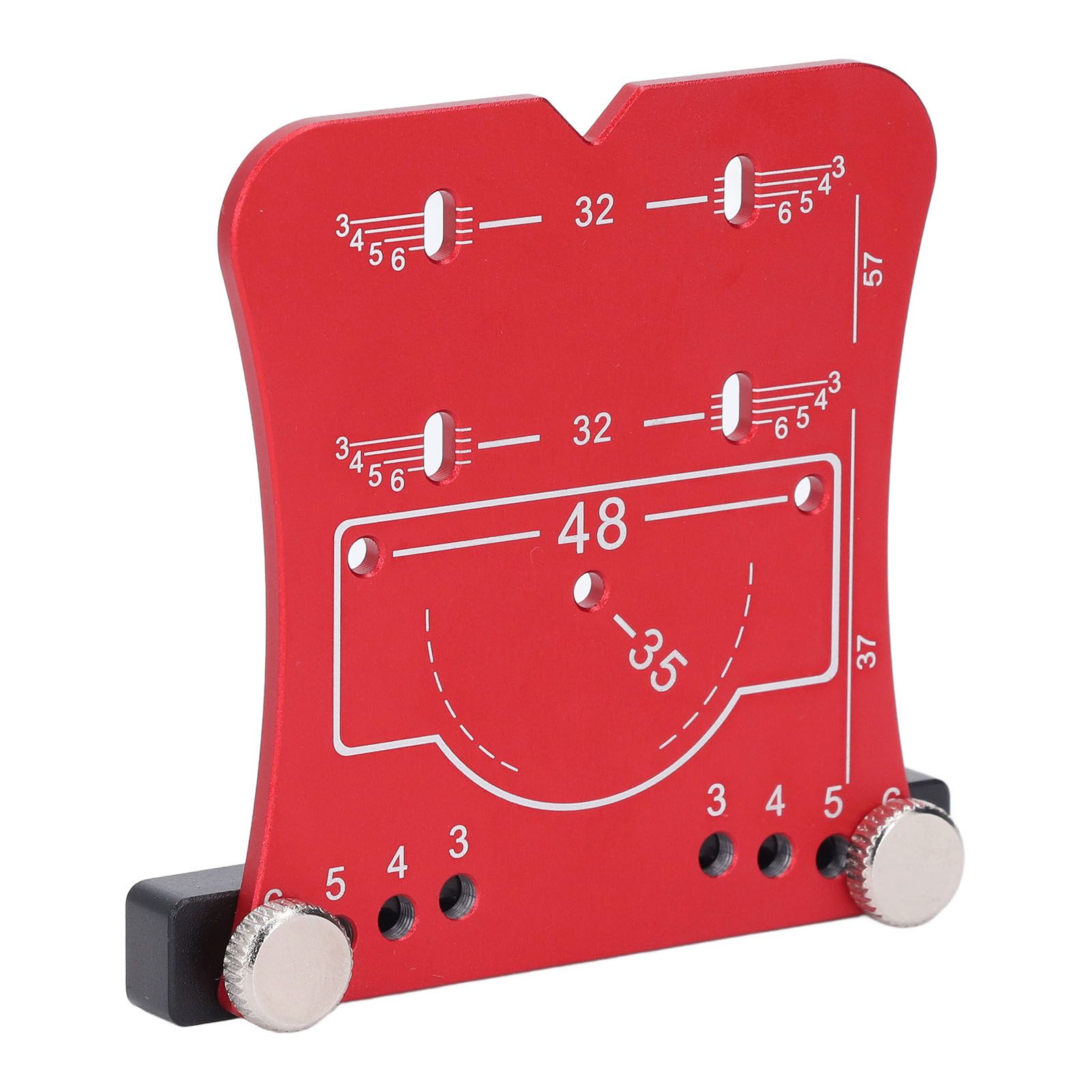 35mm Hinge Punch Locator Hinge Boring Jig 4 Hole Spacing Adjustable Margin view 11