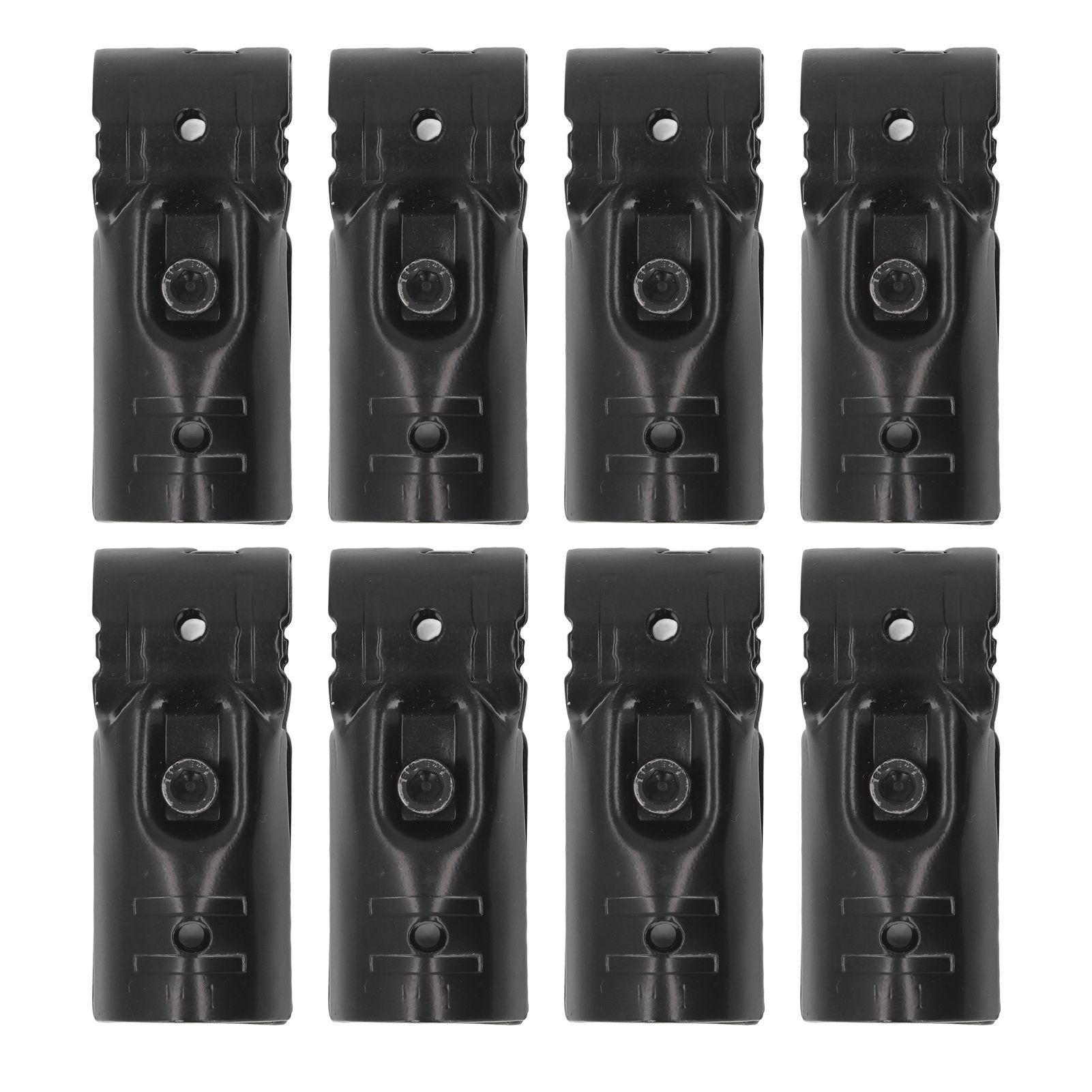 8 Sets 28mm T Shape Pipe Clamp with Bolts and Nuts Metal End Rail Clamps for view 6