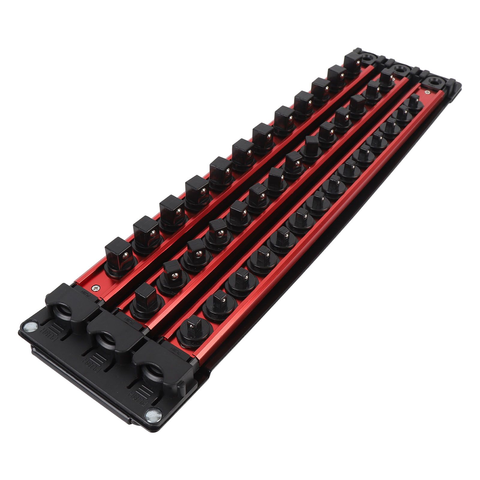 Portable Socket Organizer Aluminum Socket Holder Storage Tray for 1/2 3/8 1/4 view 4