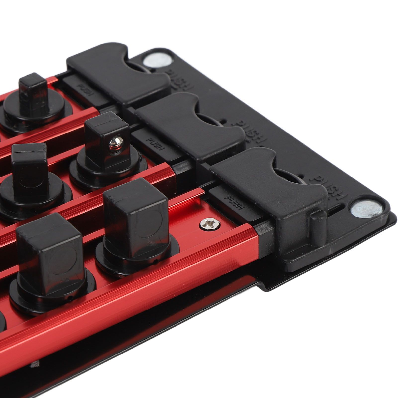 Portable Socket Organizer Aluminum Socket Holder Storage Tray for 1/2 3/8 1/4 view 7