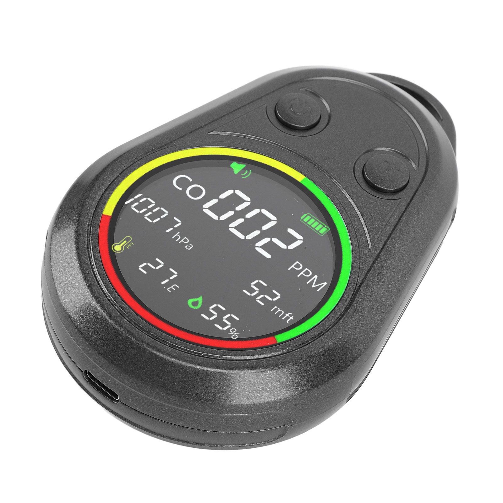 Portable Air Quality Detector 5 in 1 CO Altitude Atmospheric Pressure view 12
