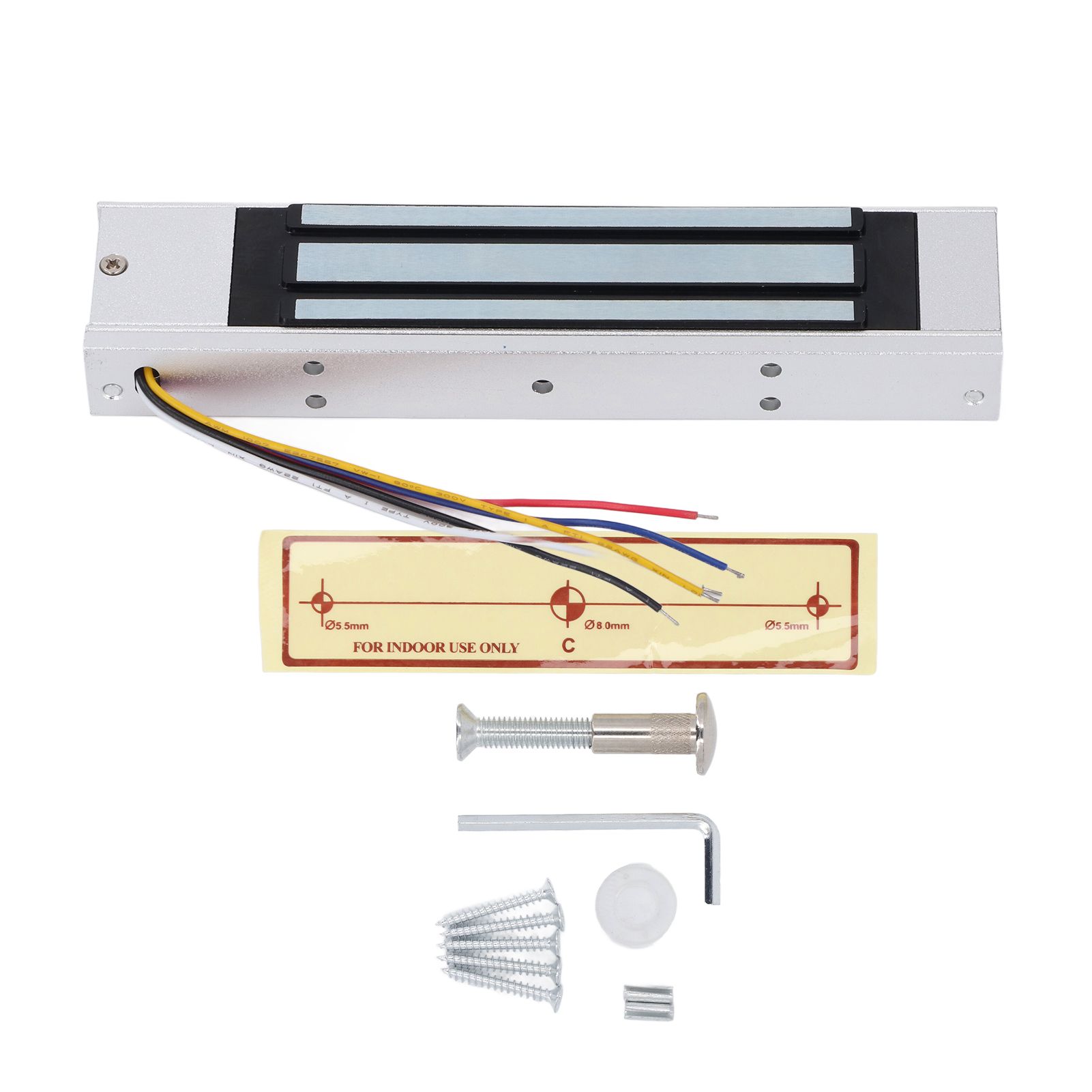 Electric Magnetic Lock 180KG 350lbs DC 12V NC Mode Five Wire Electromagnet view 3