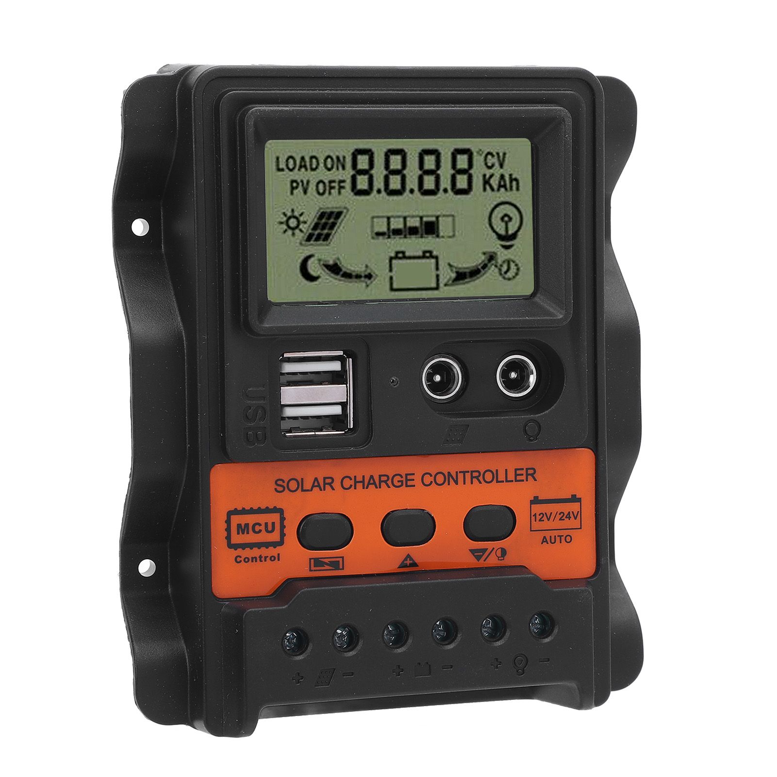 Solar Charge Controller with Dual USB Ports PWM 12V 24V Automatic Adaptation view 9