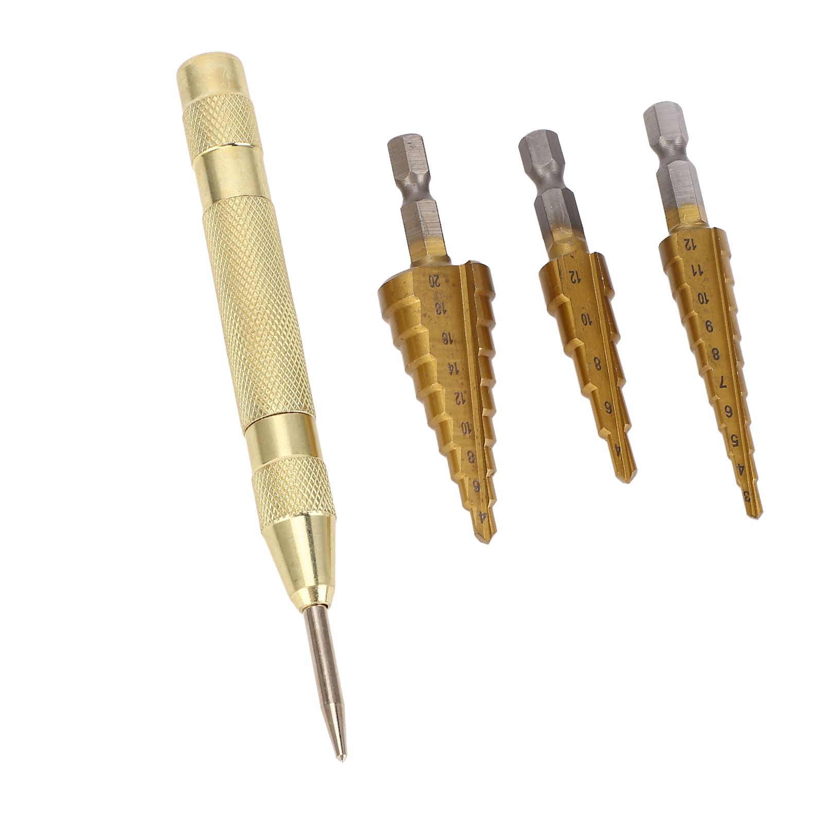 Step Drill Bit Set HSS Ti Alloy Secure Grip Double Groove Design view 9