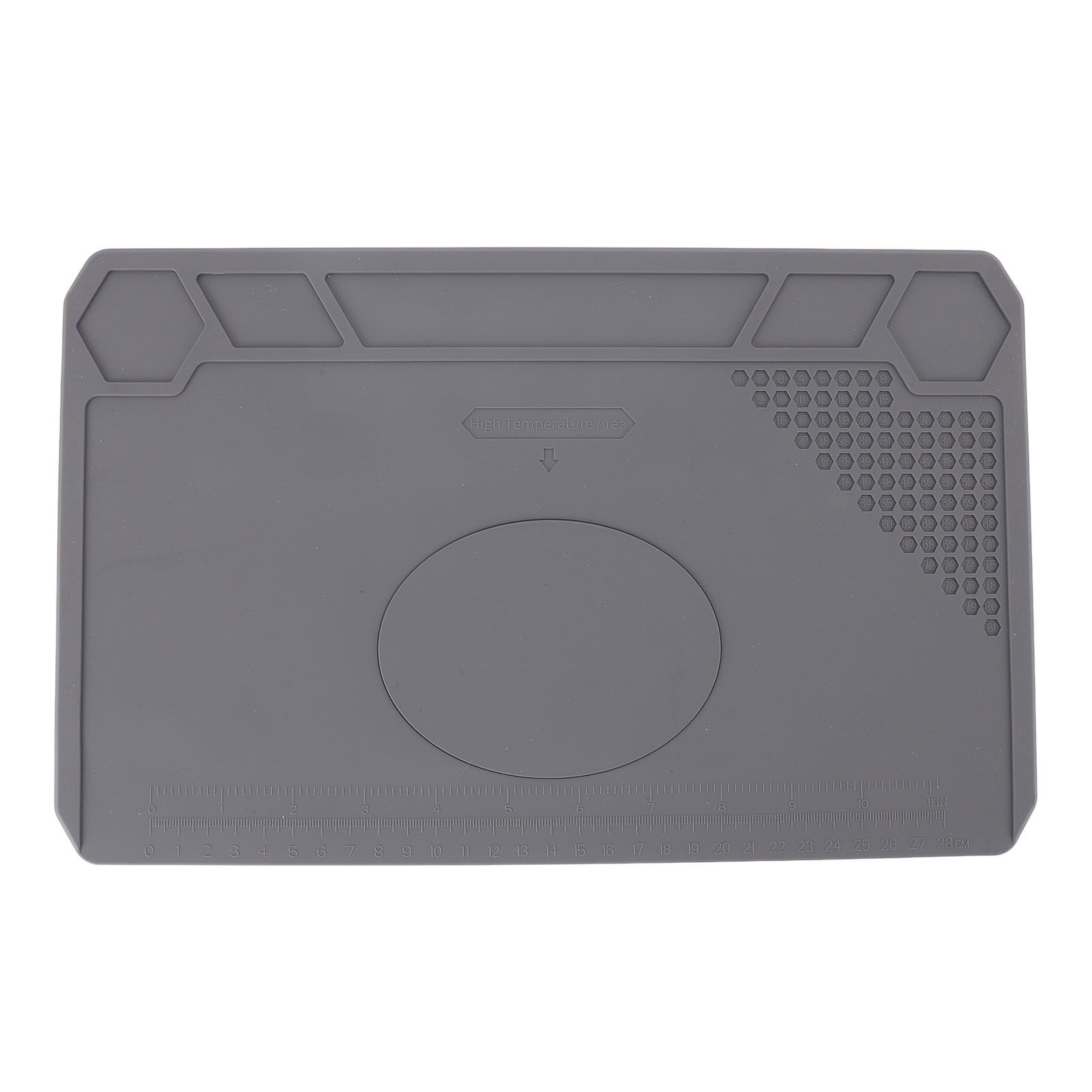 Heat Insulation Silicone Repair Mat with Scale Ruler 81 Screw Positions Anti view 3