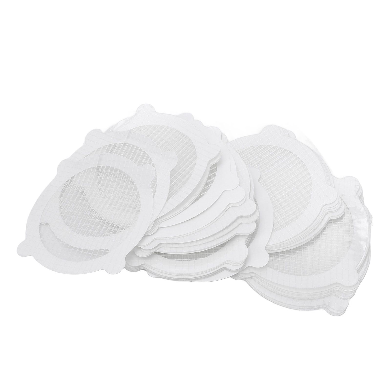 50PCS Floor Drain Stickers Single Use Mesh Hair Catcher for Bathroom Shower
