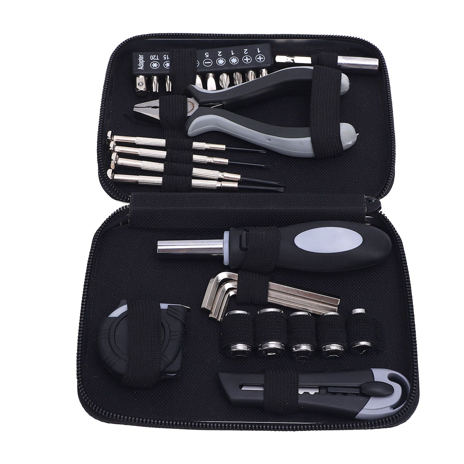 Mini Tool Set Household Repair Tool Kit Needle Nose Pliers Tape Measure Hex view 4