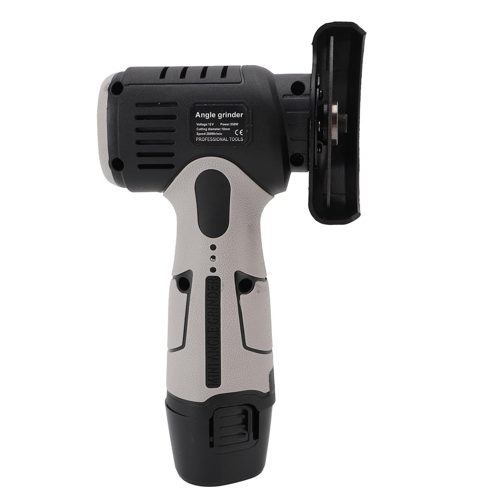 Cordless Angle Grinder with 2pcs 12V 1500mAh Batteries 19500rpm Electric Angle view 9