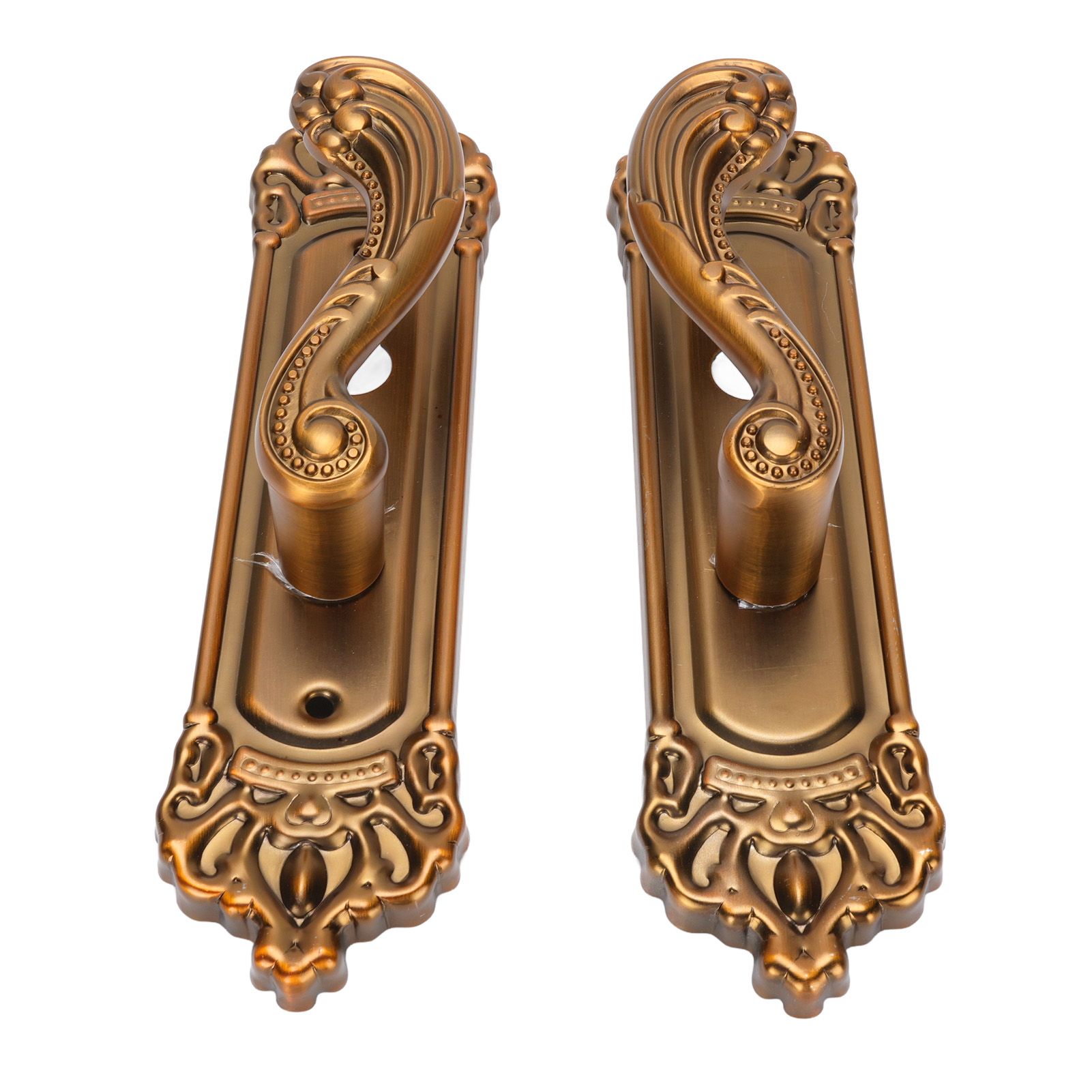 European Style Door Handle Lock Set Aluminum Silent Retro Interior Entry Door view 9