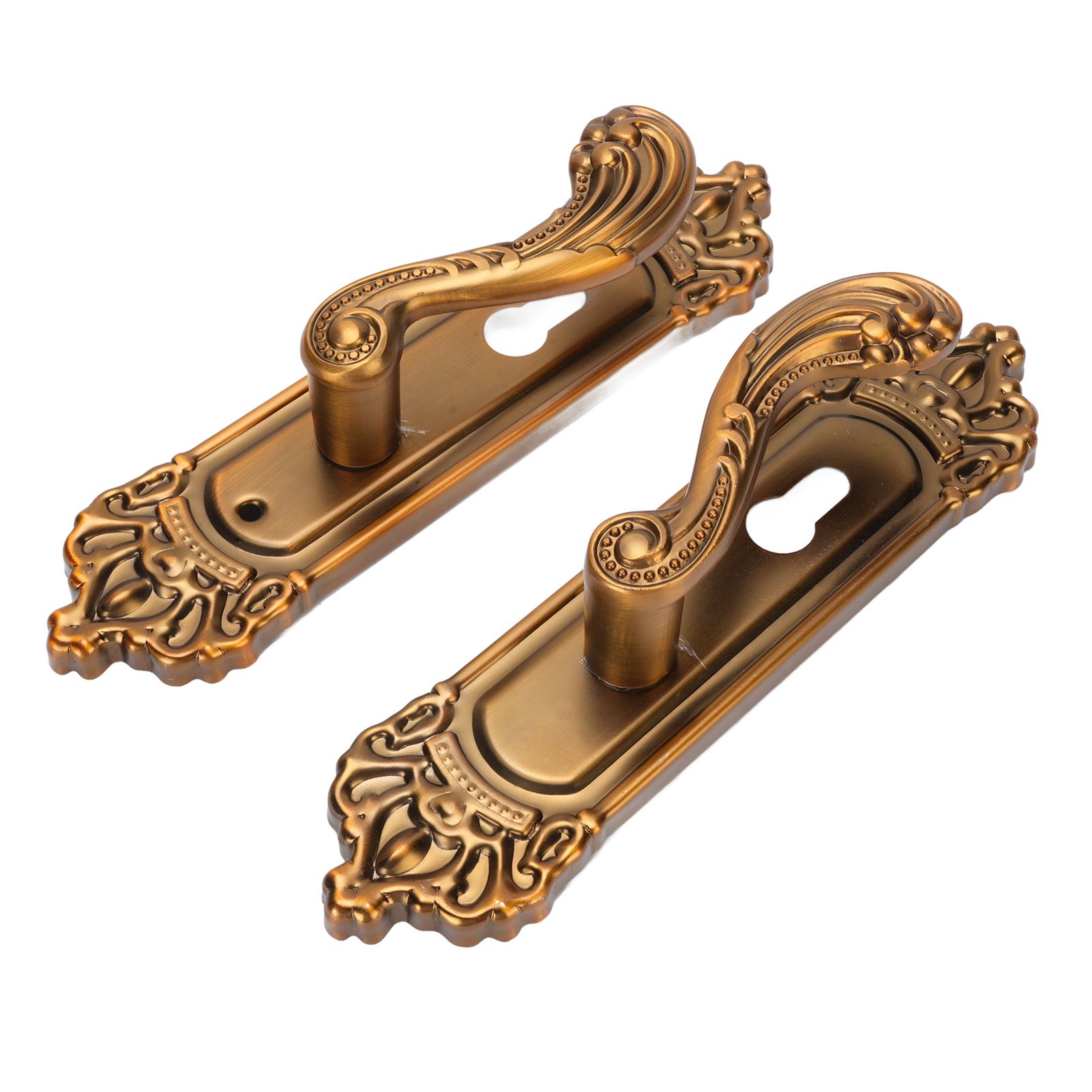 European Style Door Handle Lock Set Aluminum Silent Retro Interior Entry Door view 10
