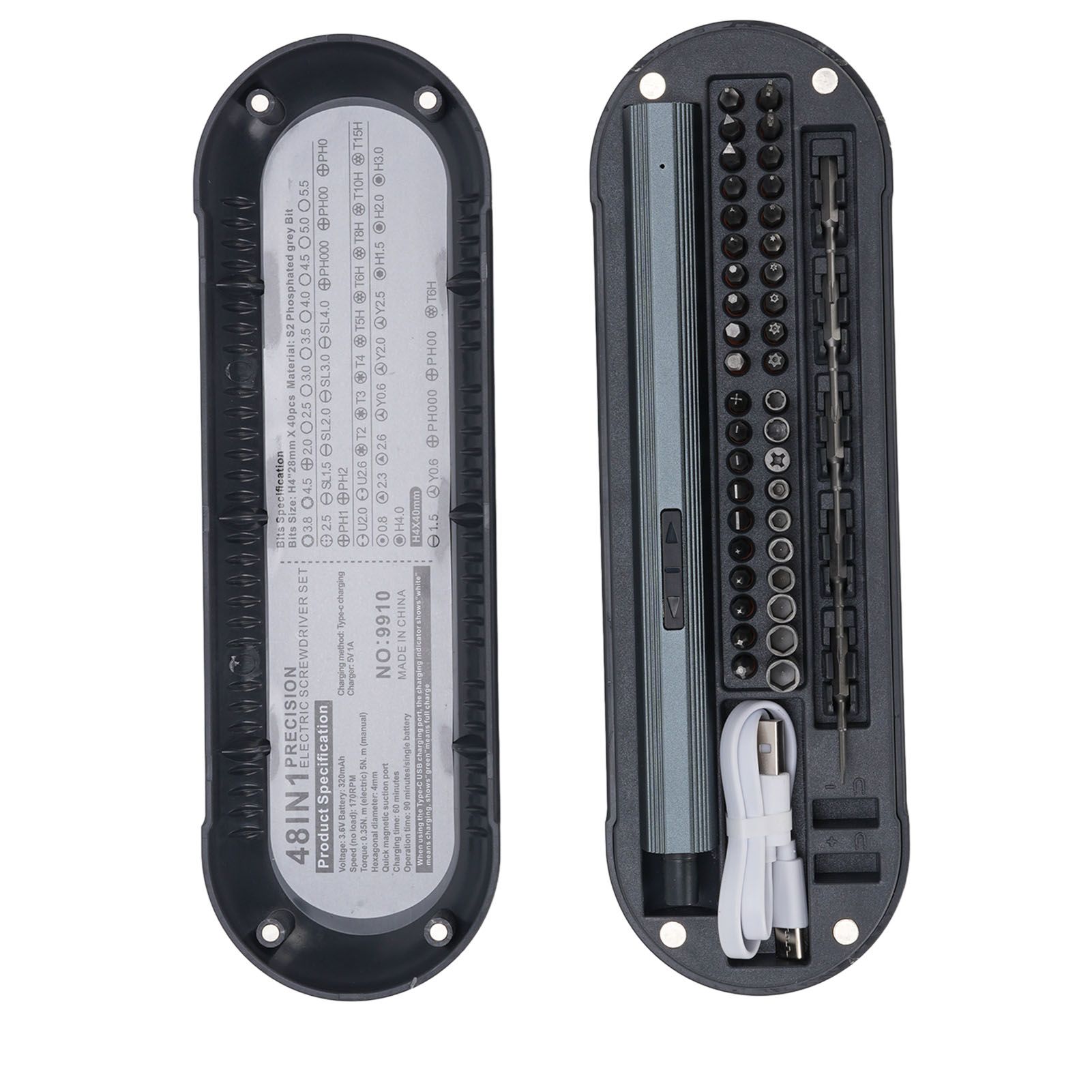 Electric Screwdriver LED Light Cordless Rechargeable Power Screwdriver with 45 view 8