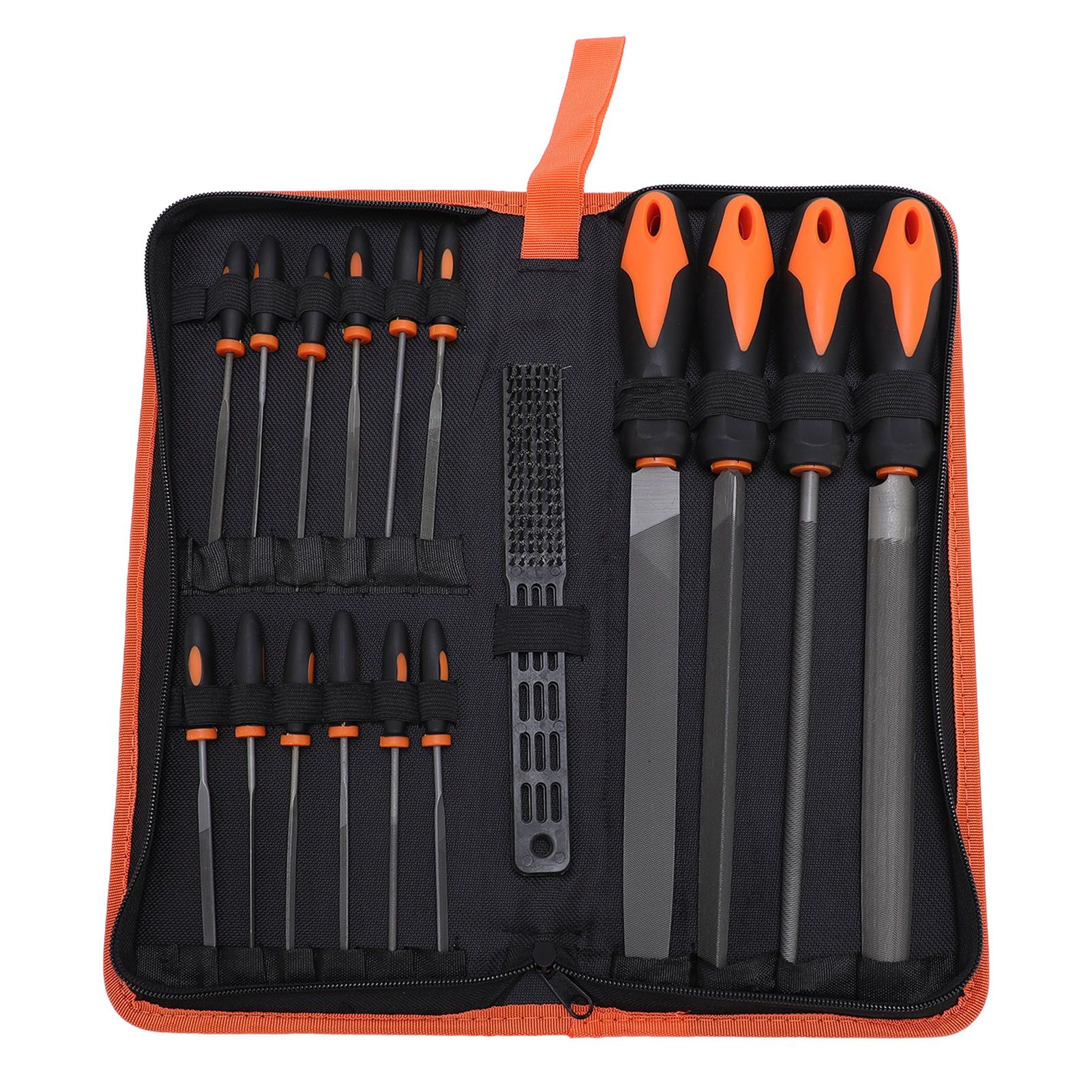 17 Pcs File Tool Set with Carry Case Half Round Triangle Round Flat and Needle view 2