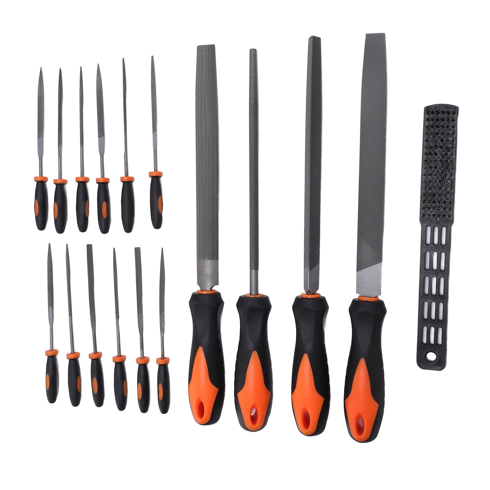 17 Pcs File Tool Set with Carry Case Half Round Triangle Round Flat and Needle view 3