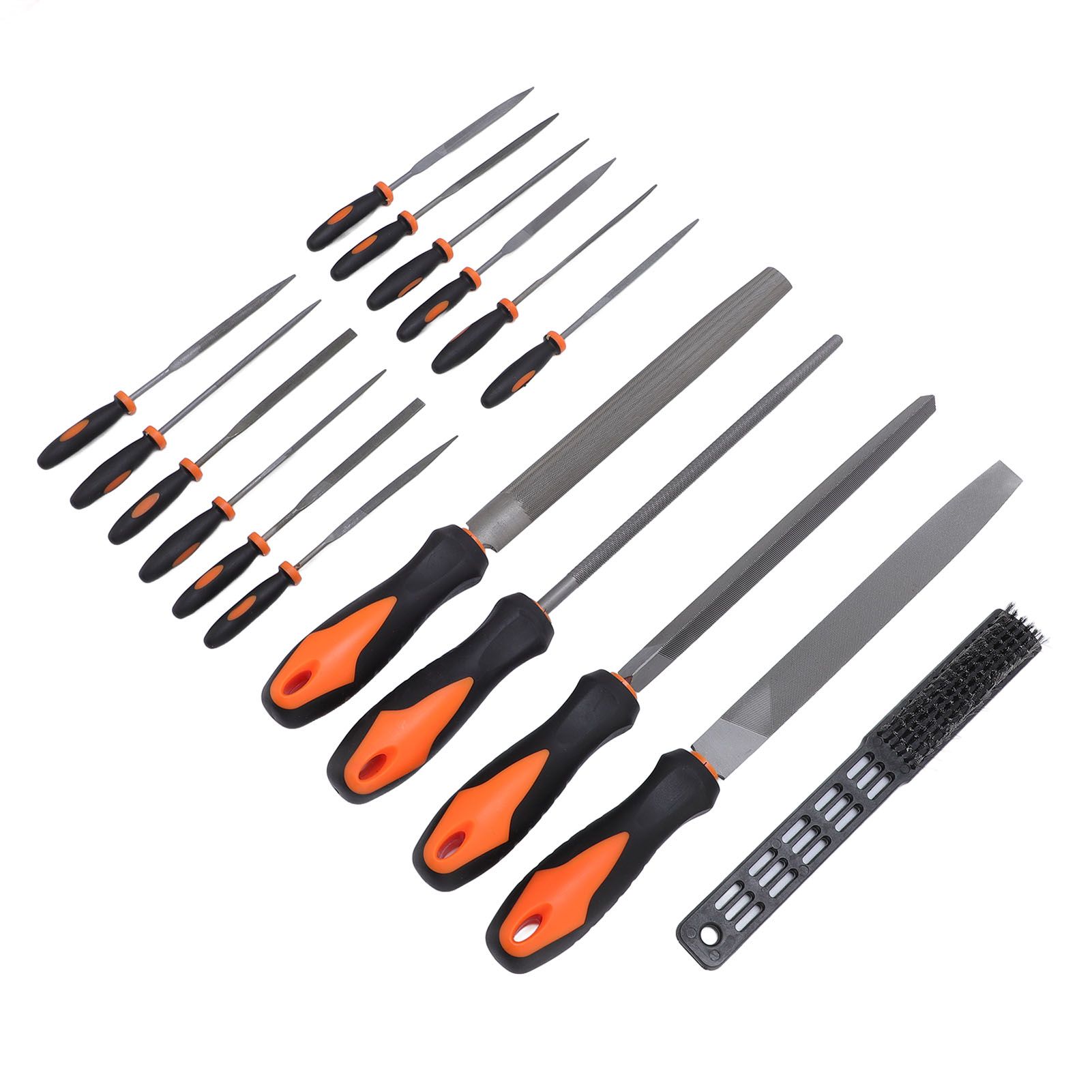 17 Pcs File Tool Set with Carry Case Half Round Triangle Round Flat and Needle view 5