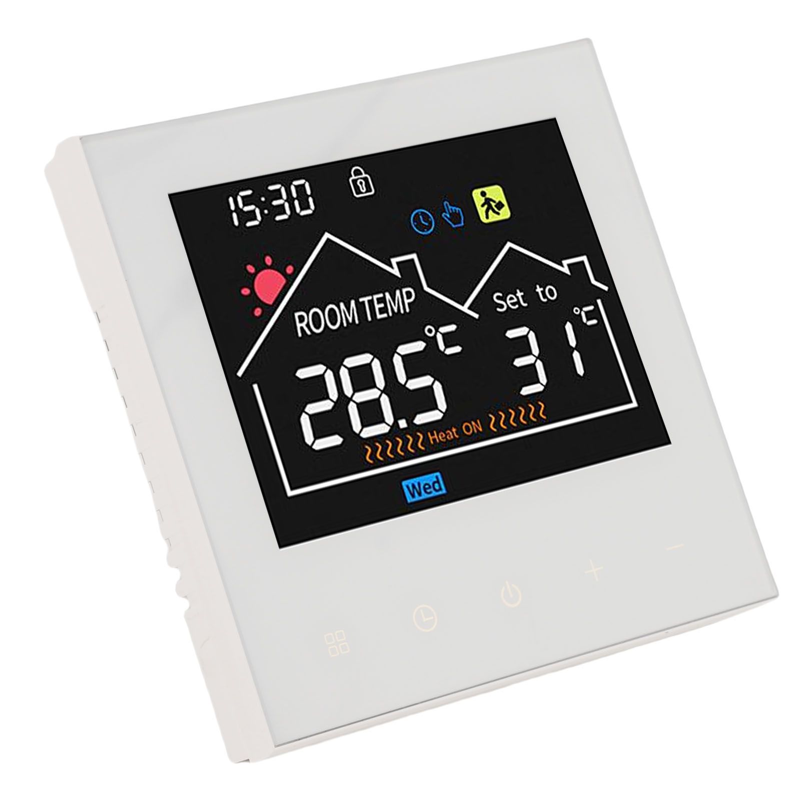 Programmable Smart Thermostat Touchscreen LCD Display Water Heating Boiler view 4