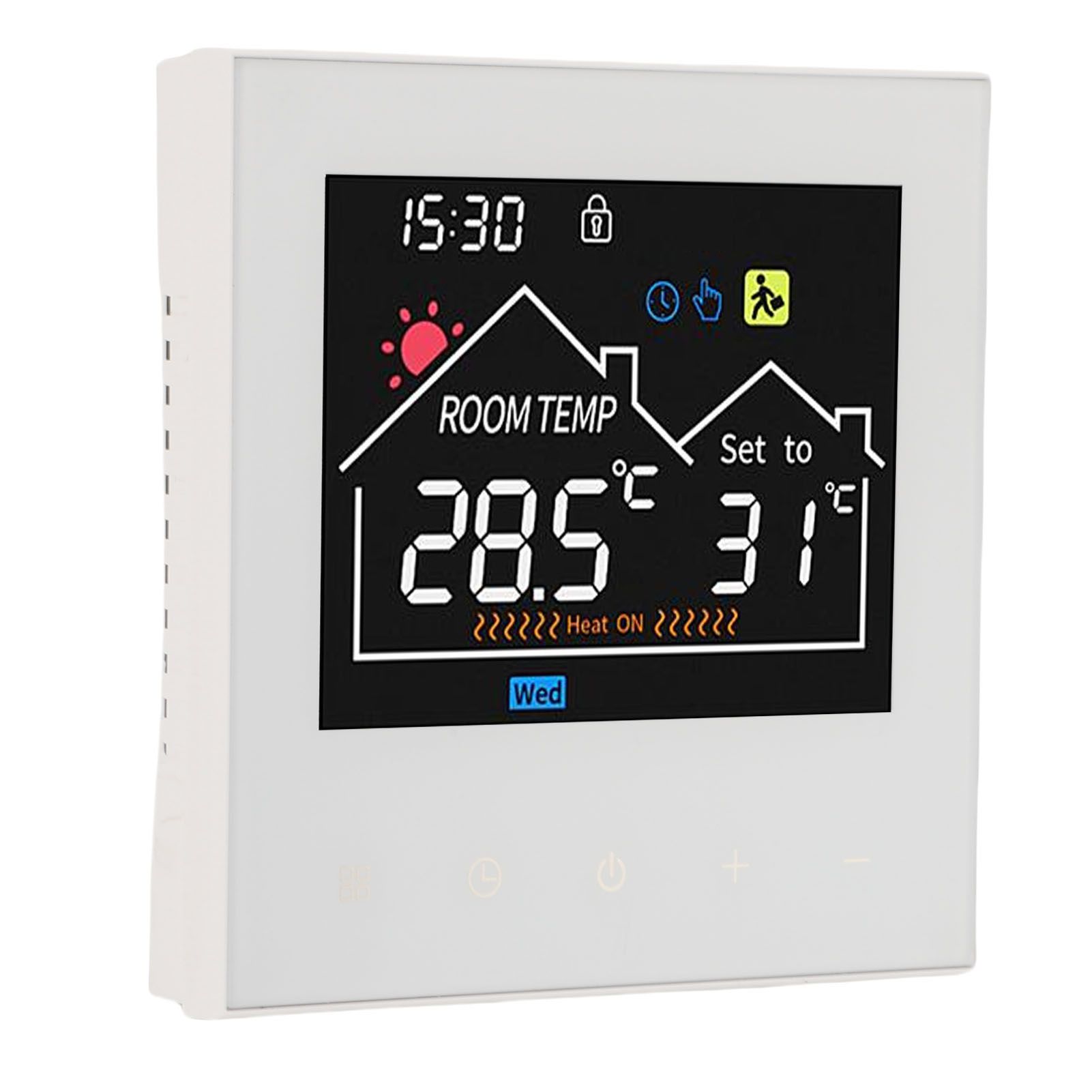 Programmable Smart Thermostat Touchscreen LCD Display Water Heating Boiler view 9