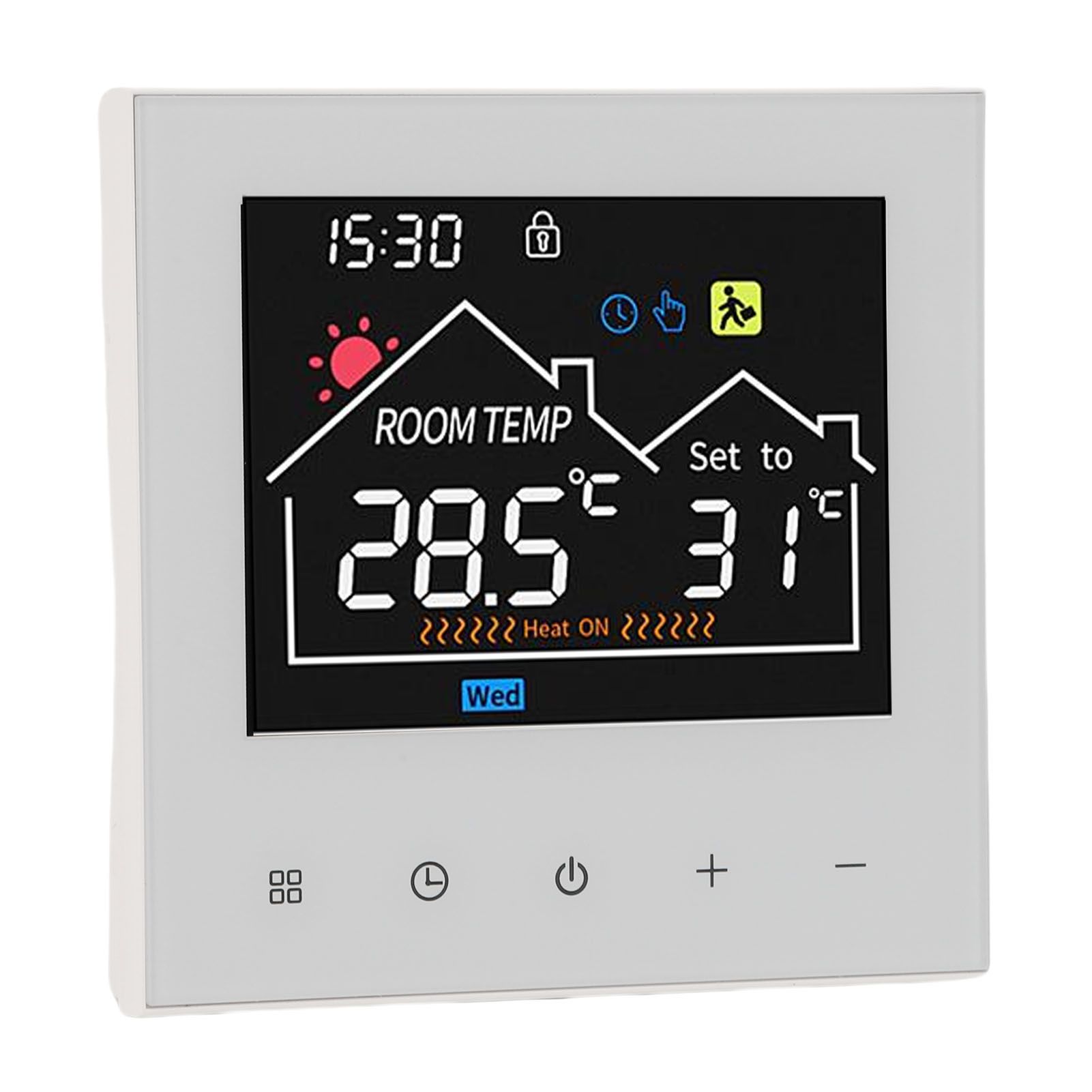 Programmable Smart Thermostat Touchscreen LCD Display Water Heating Boiler view 10