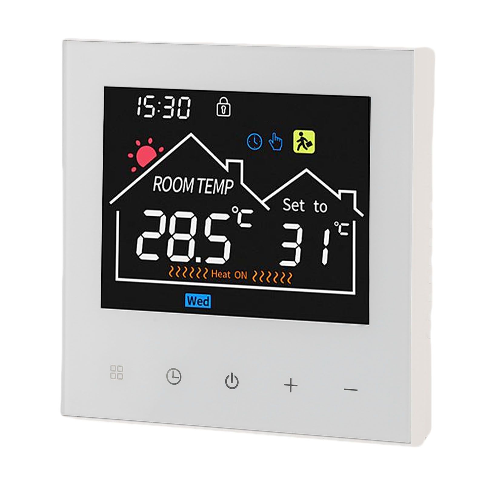 Programmable Smart Thermostat Touchscreen LCD Display Water Heating Boiler view 11