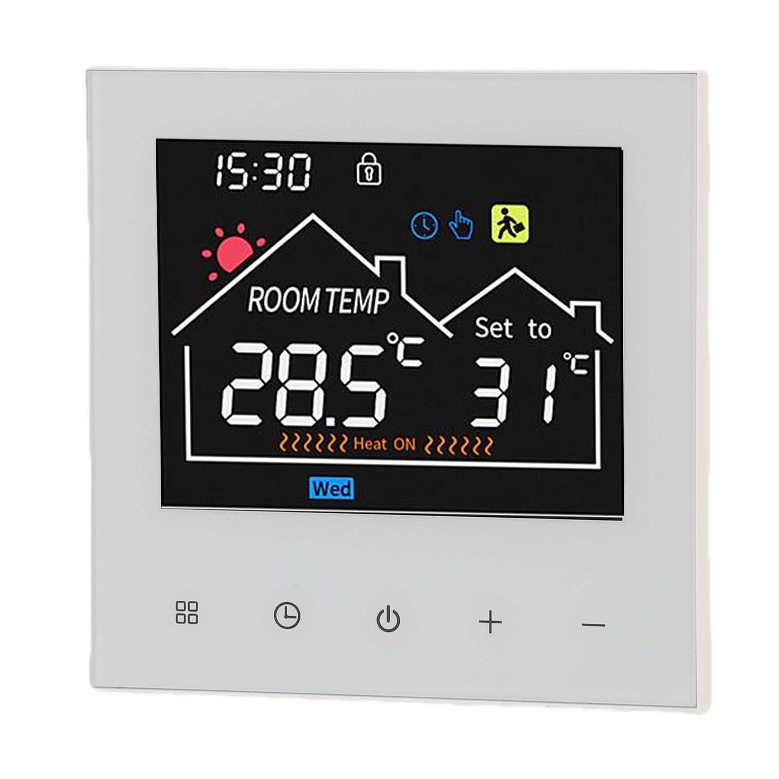 Programmable Smart Thermostat Touchscreen LCD Display Water Heating Boiler view 12