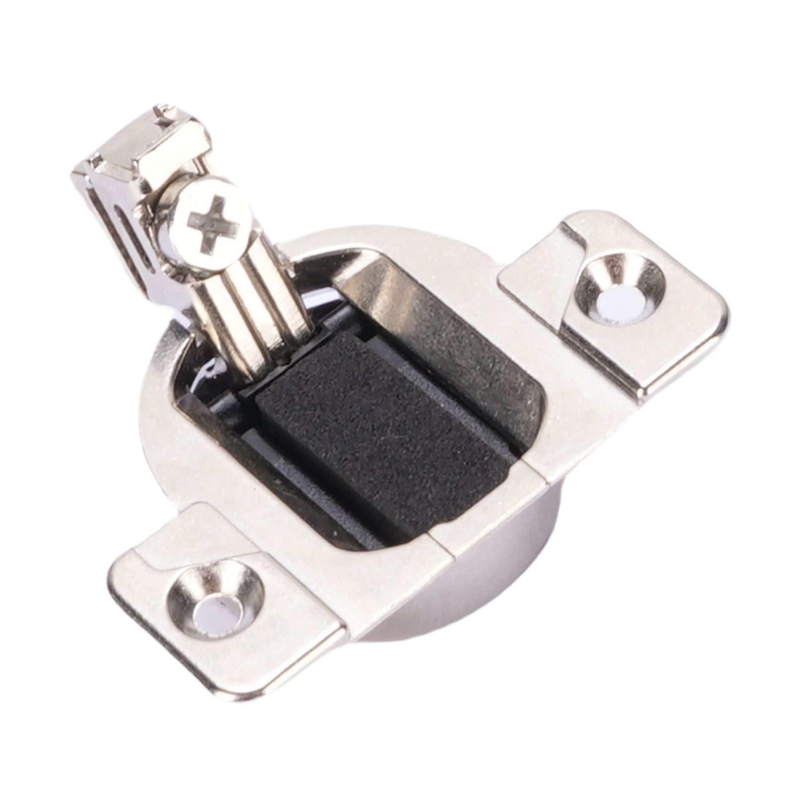 8Pcs 110 Degrees Screw On Self Closing Compact 33 Hinge Zinc Alloy Sturdy view 7