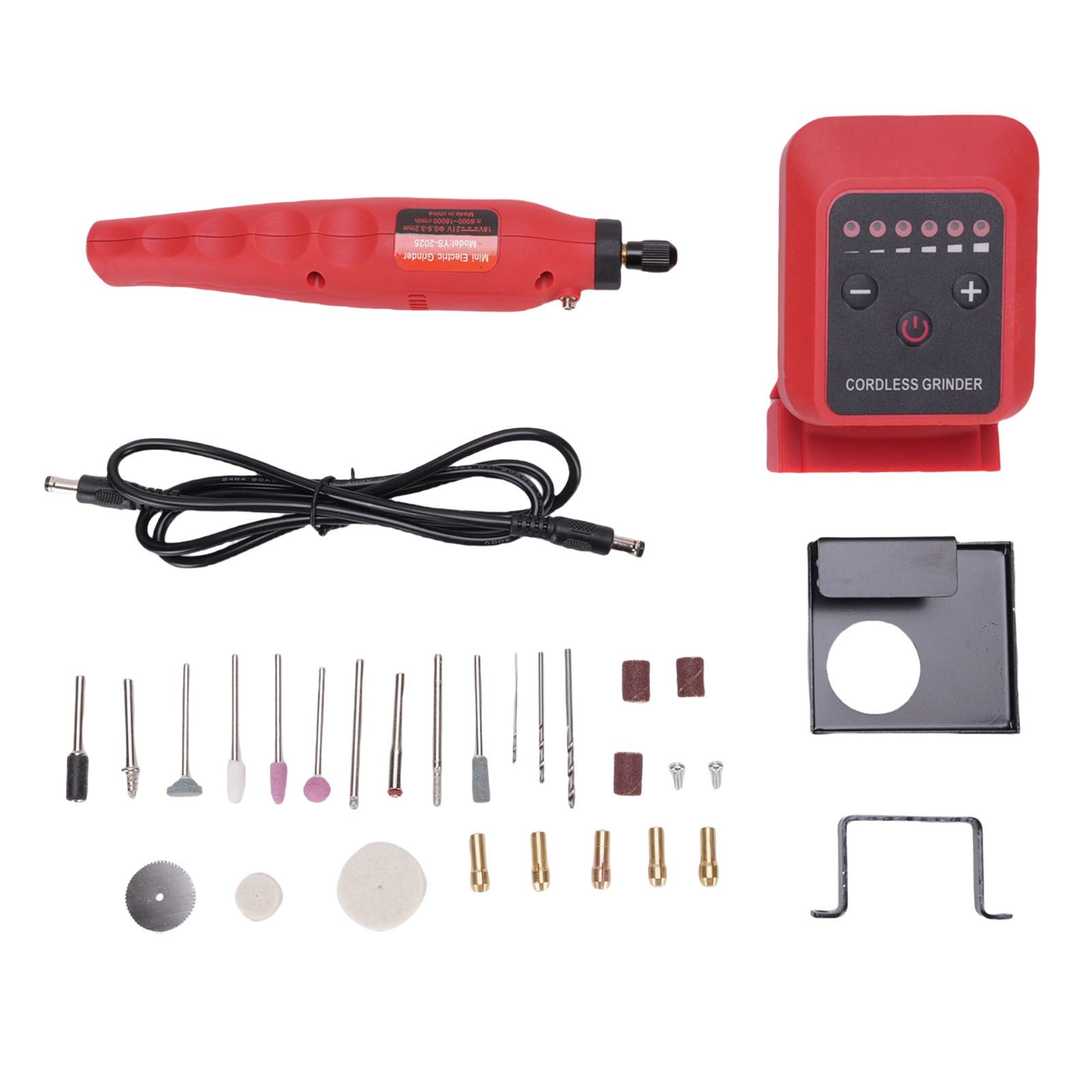Small Cordless Grinder 20V Rechargeable Battery Powered Drill 6000-18000rpm view 2