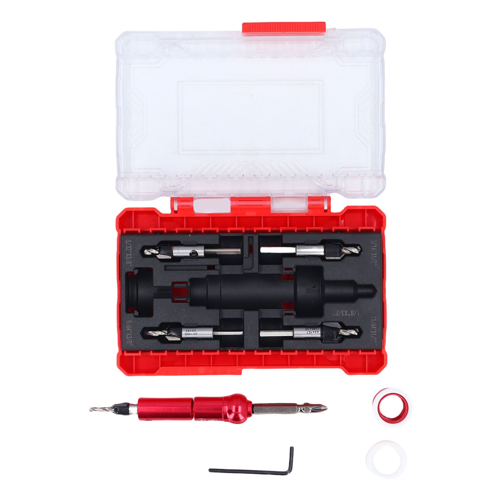 Countersink Drill Bit Set with Adjustable Depth Stop Counter Sink Drill Bits view 3