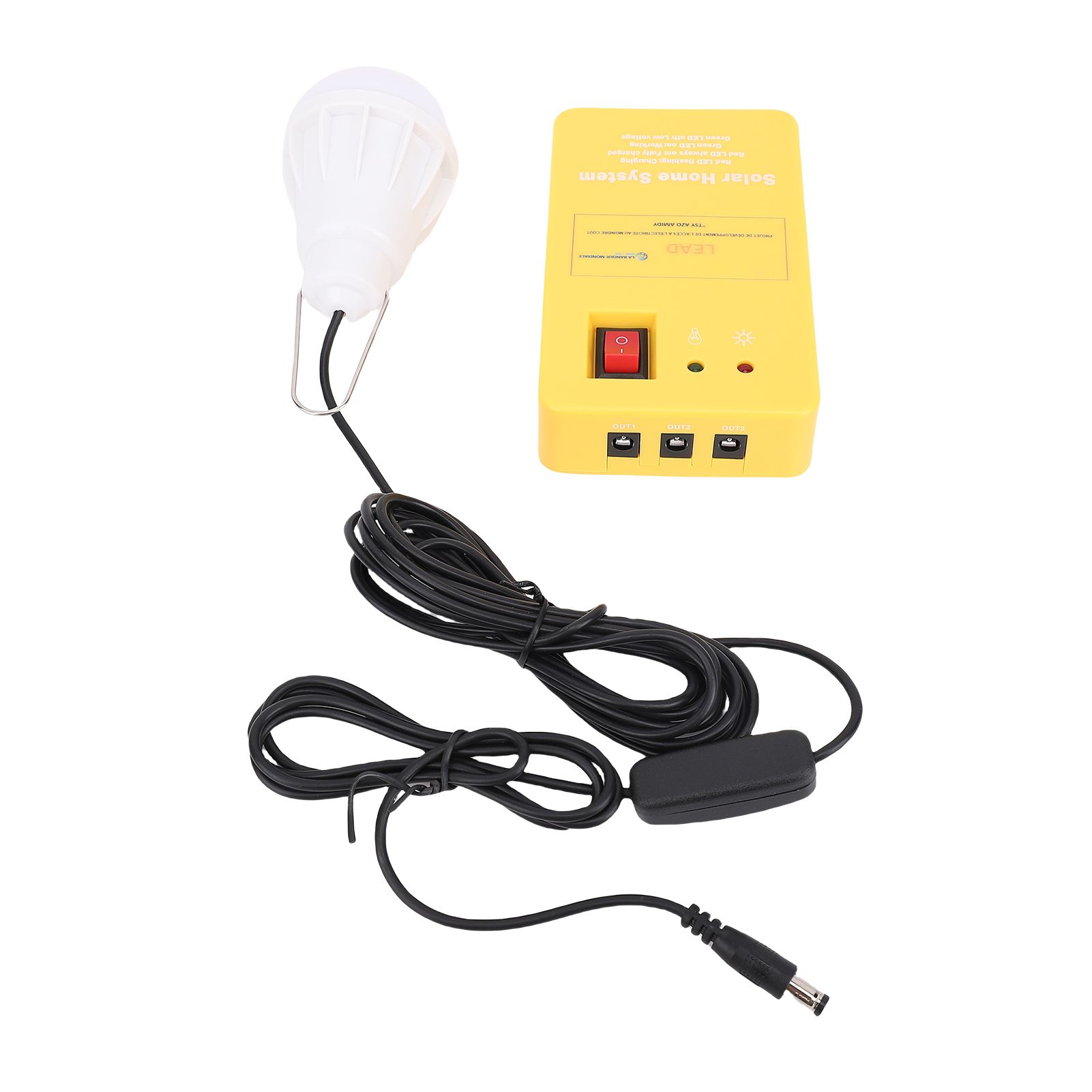 Solar Power Panel Generator Kit with USB Charging Cable LED Flashlight for view 5